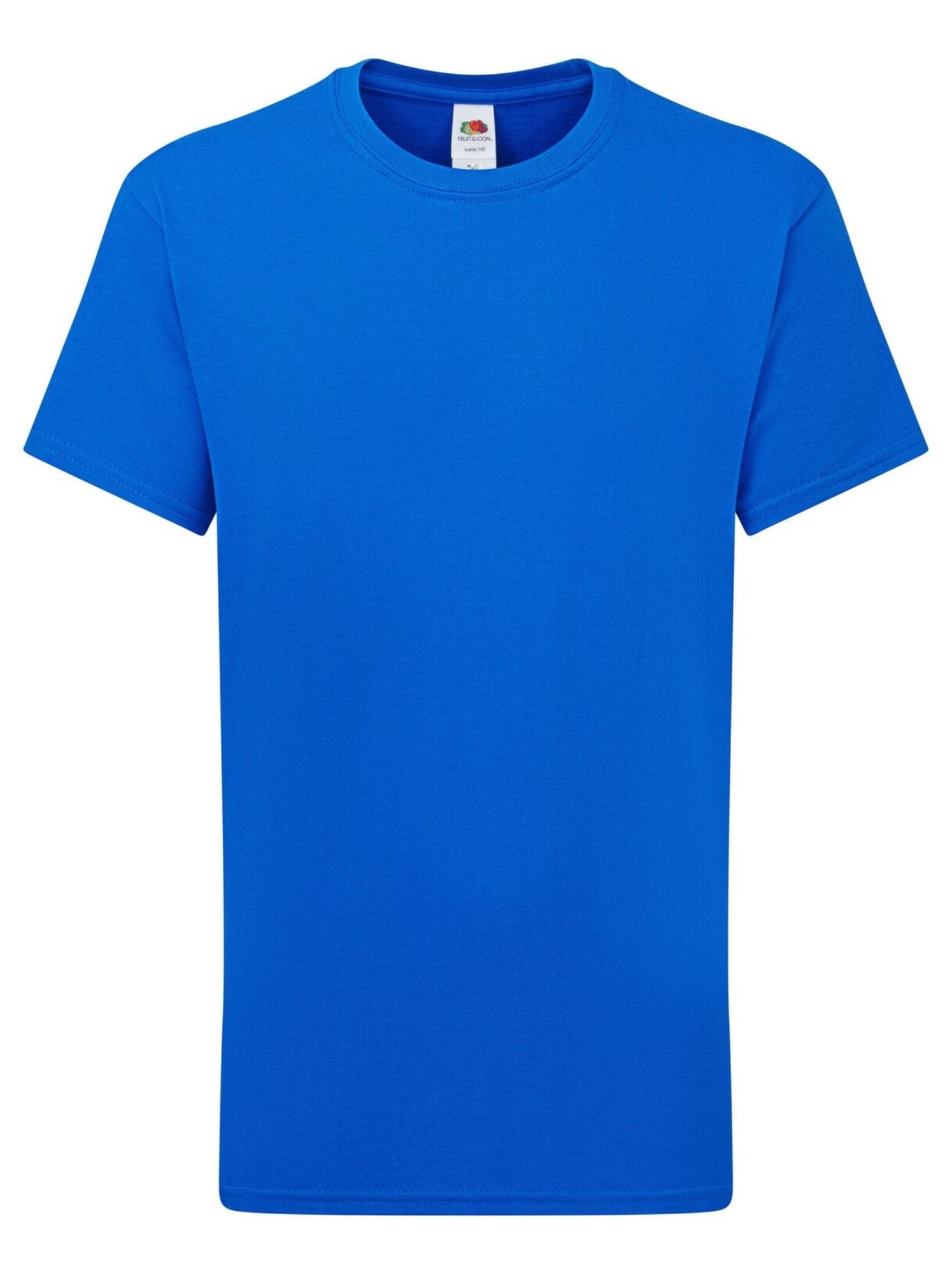 Fruit of the Loom - T-shirt ICONIC - Bleu roi