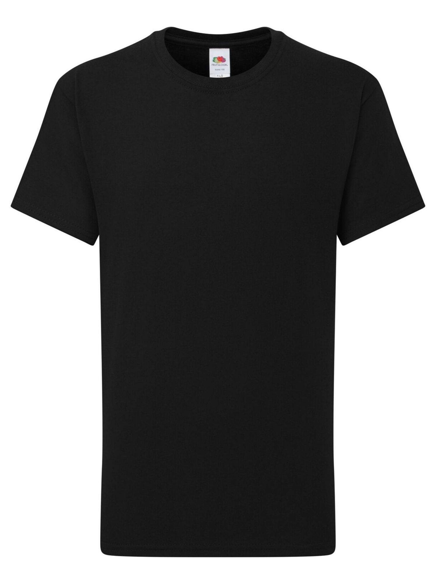Fruit of the Loom - T-shirt ICONIC - Noir