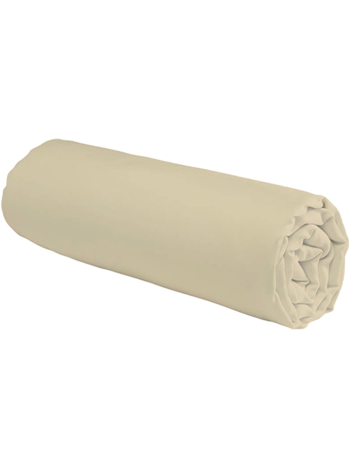 Future home - drap housse uni en coton 57 fils - Beige