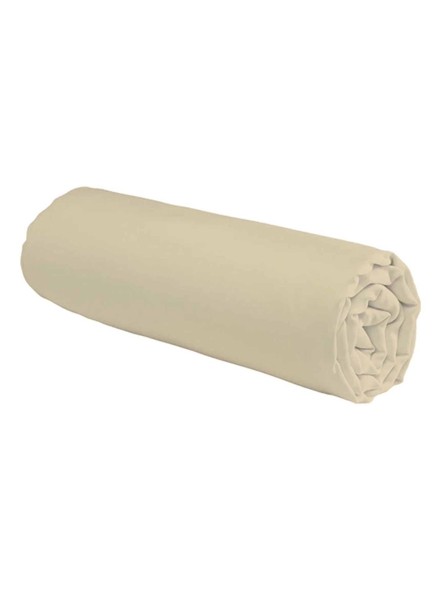 Future home - drap housse uni en coton 57 fils - Beige