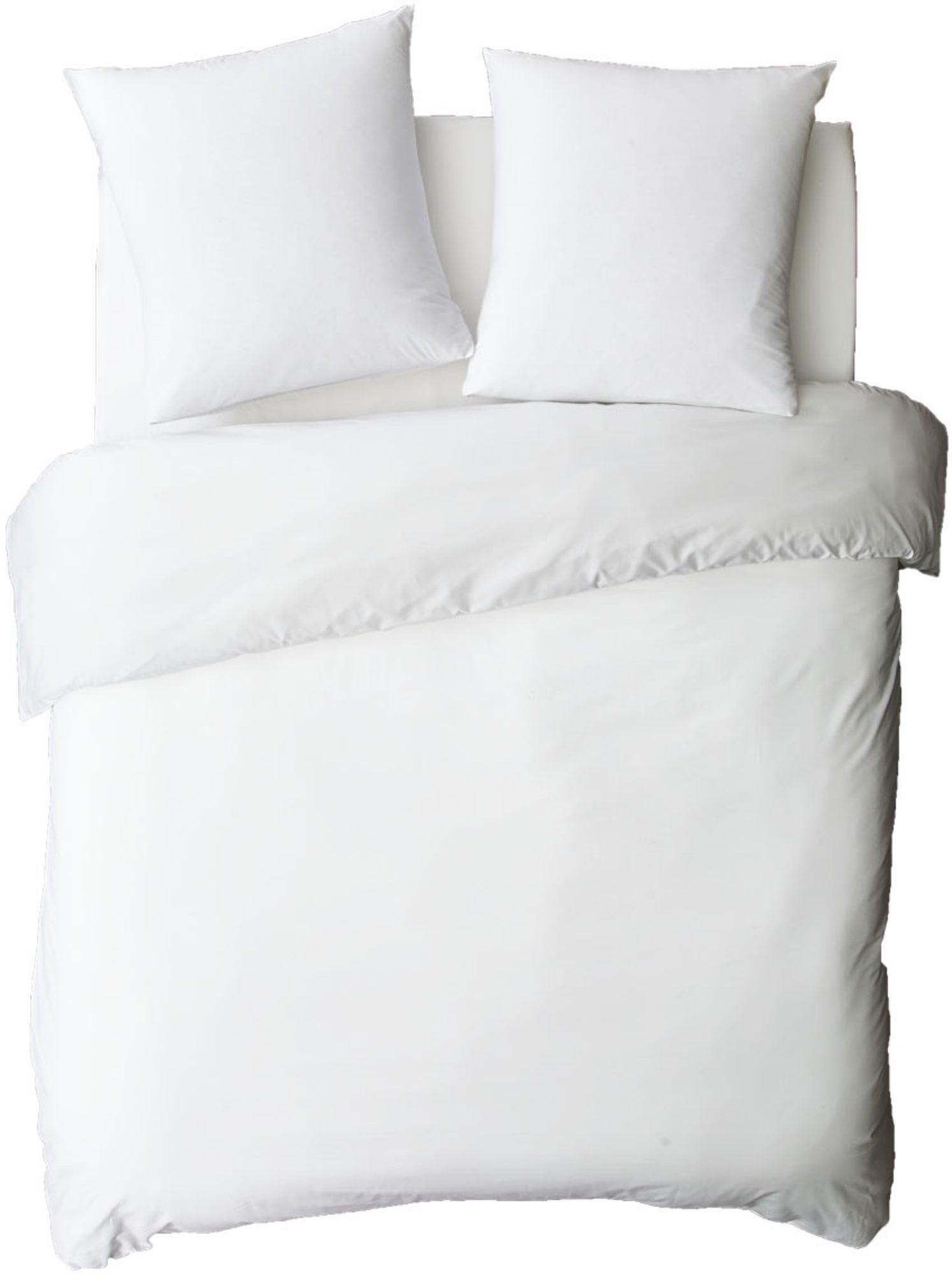 Future home - drap housse uni en coton 57 fils - Blanc
