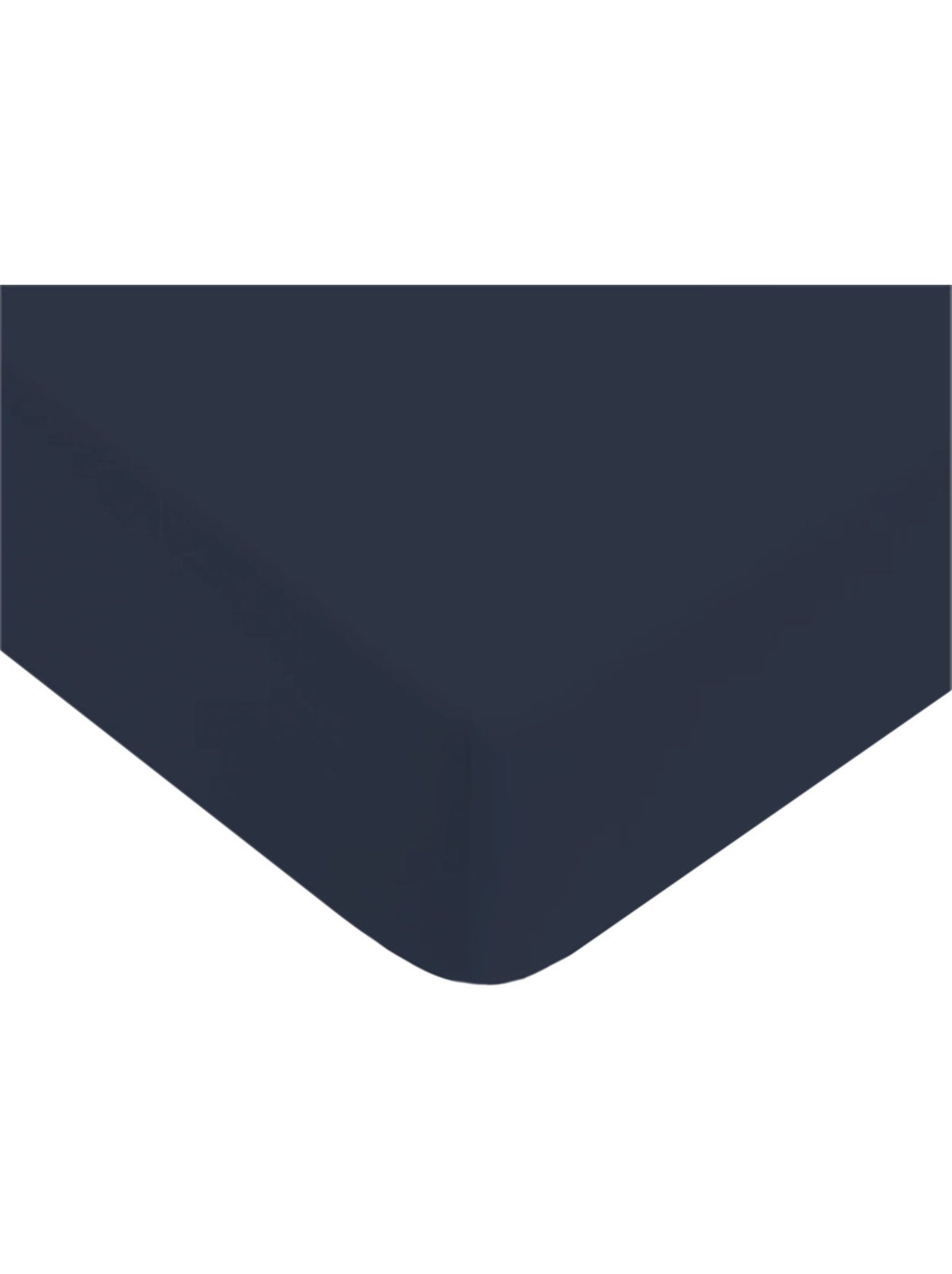 Future home - drap housse uni en coton 57 fils - Bleu encre
