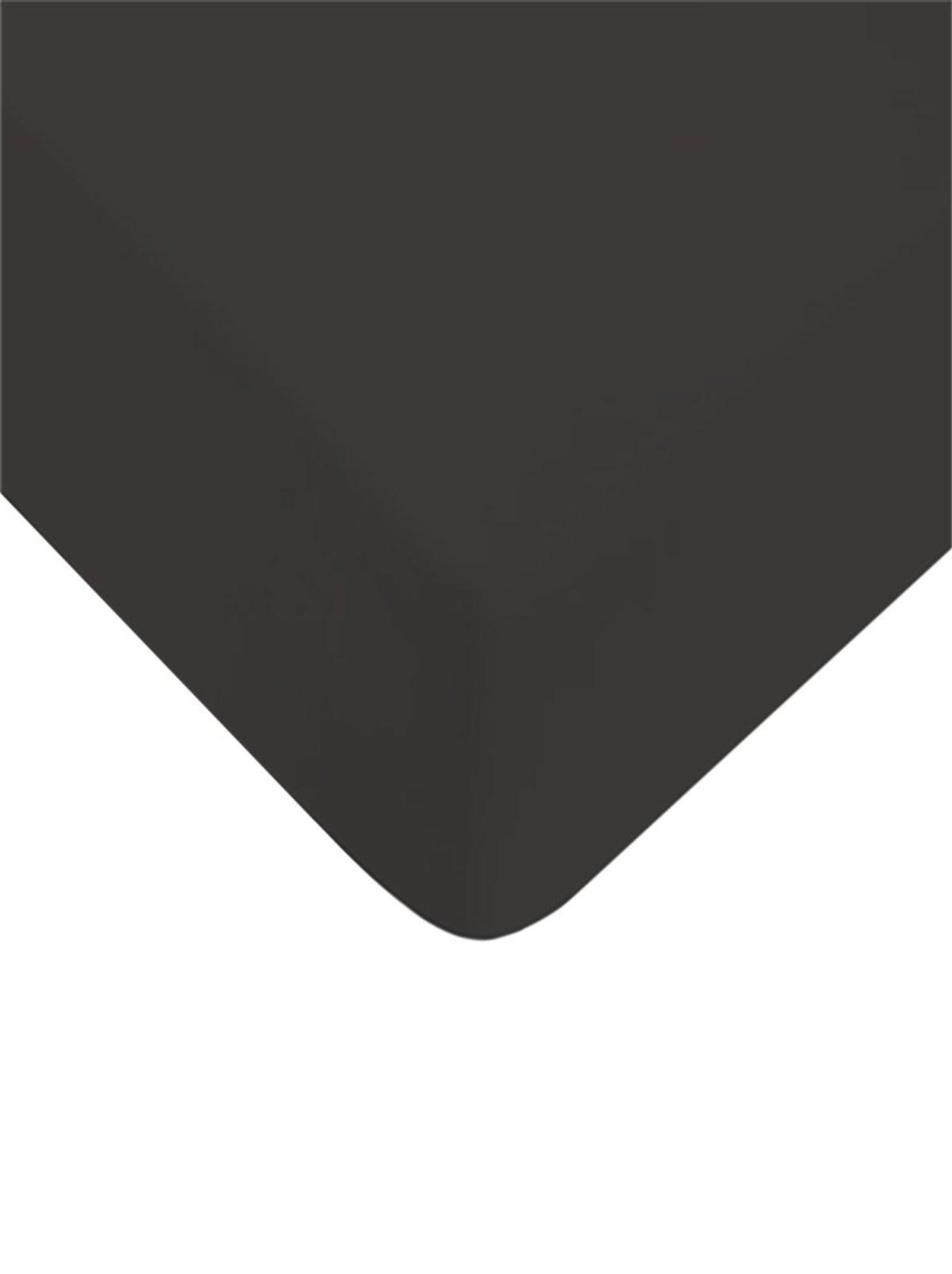 Future home - drap housse uni en coton 57 fils - gris anthracite