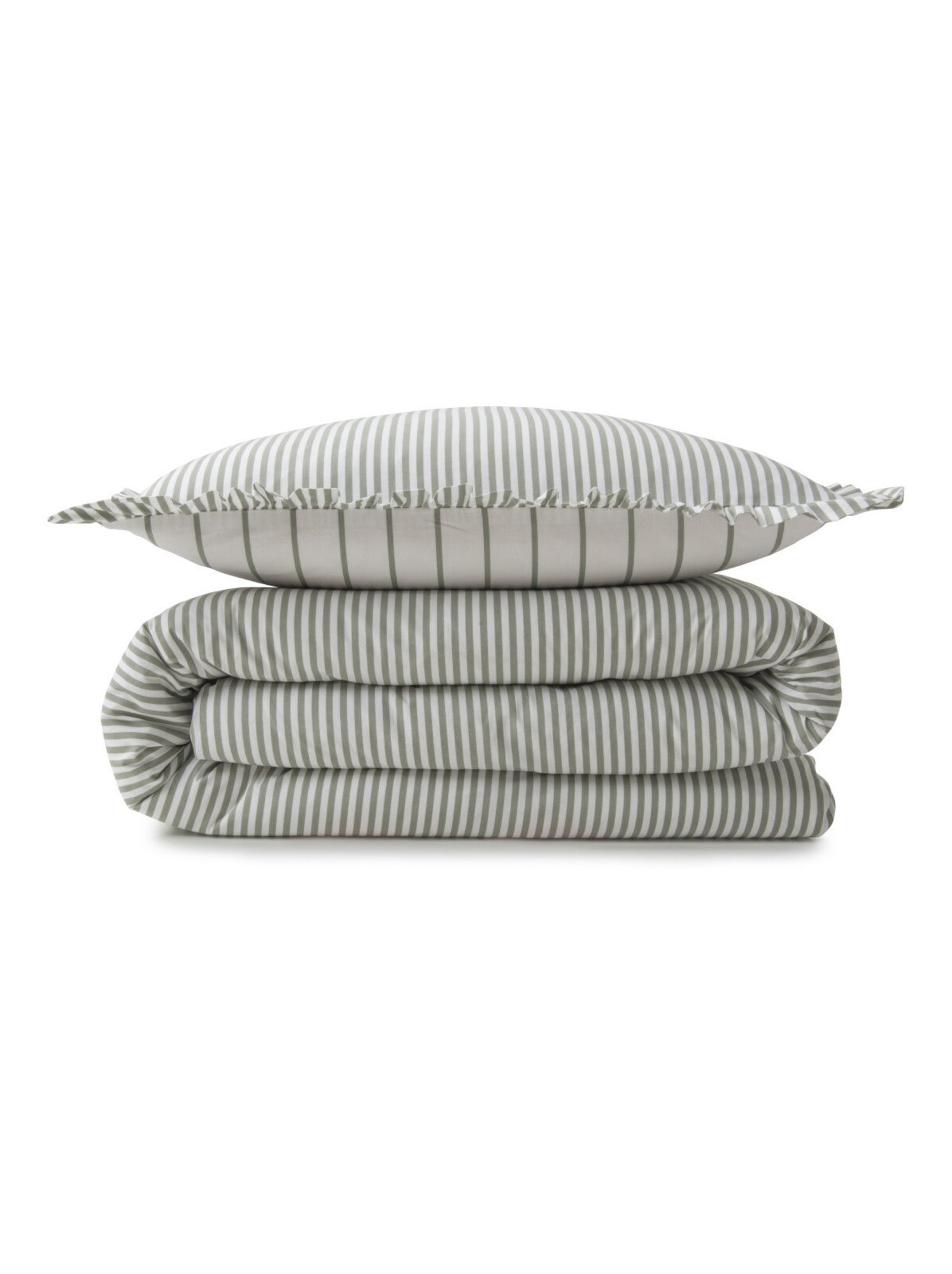 Future home - parure de lit 2 personnes en coton 57 fils imprimé blanc - Vert