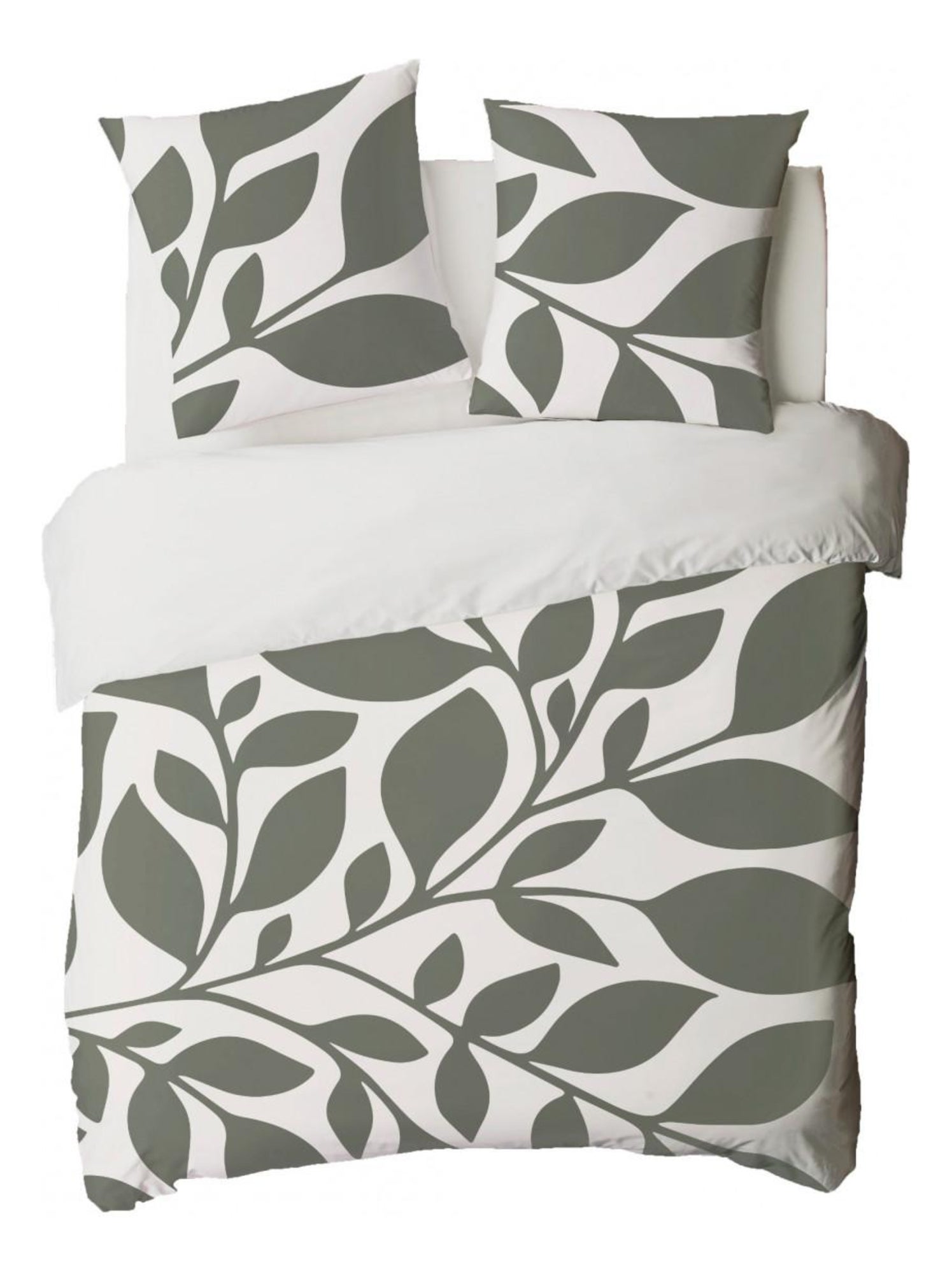 Future home - parure de lit 2 personnes en coton 57 fils imprimé vert - Vert