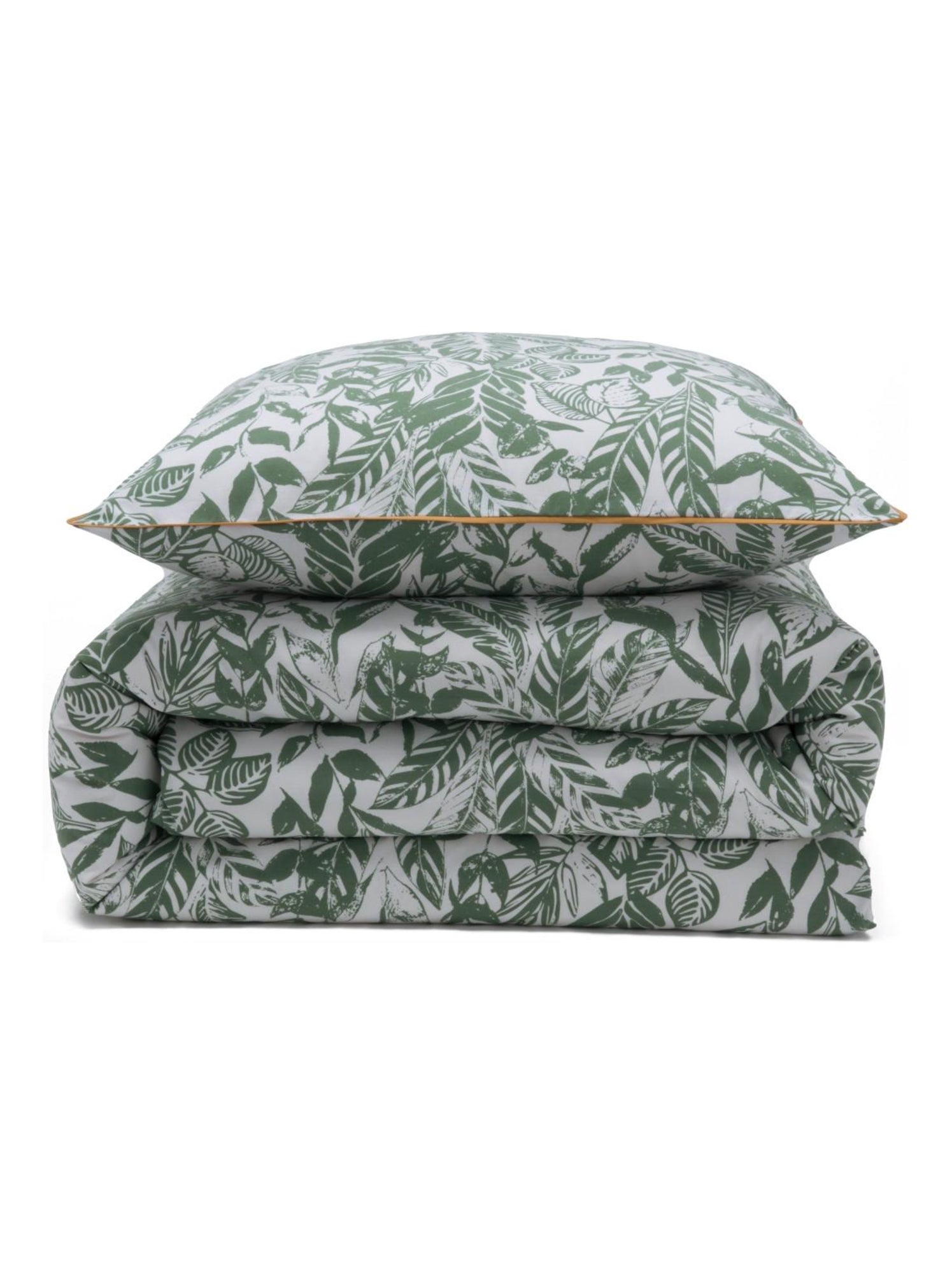 Future home - parure de lit 2 personnes tropical réversible unie - Vert