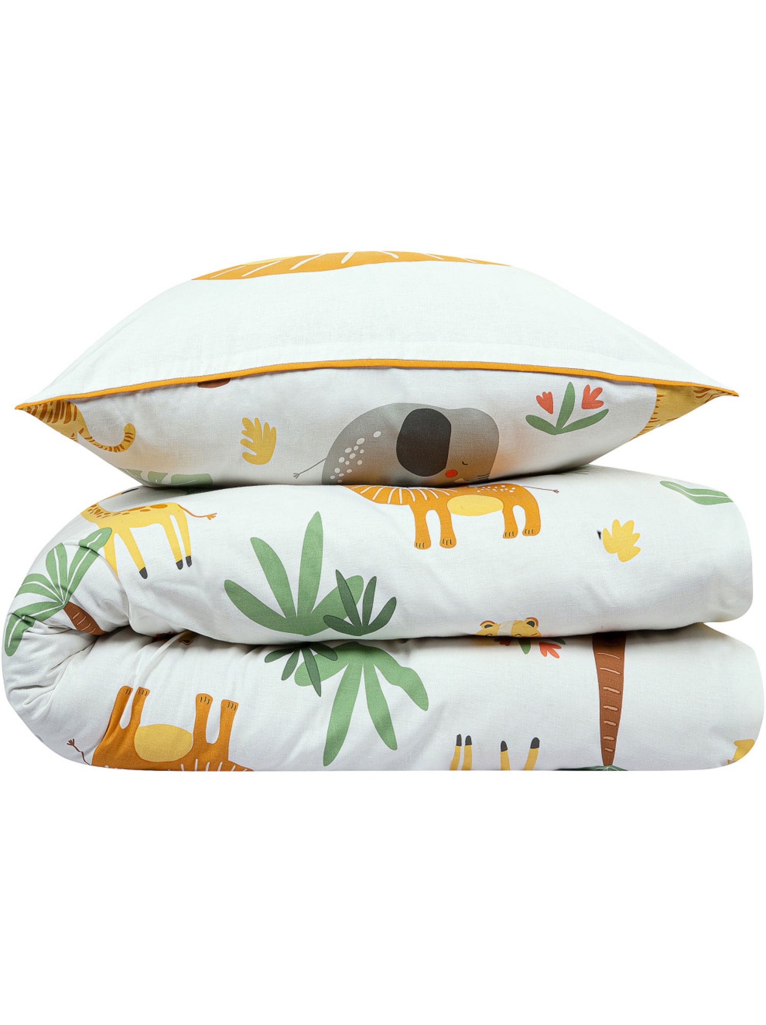 Future home - parure de lit enfant lion jungle réversible - Blanc