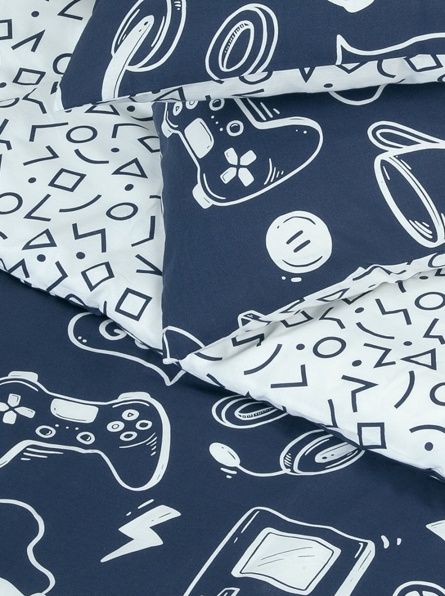 Future home - parure de lit jeux vidéos en coton - Bleu