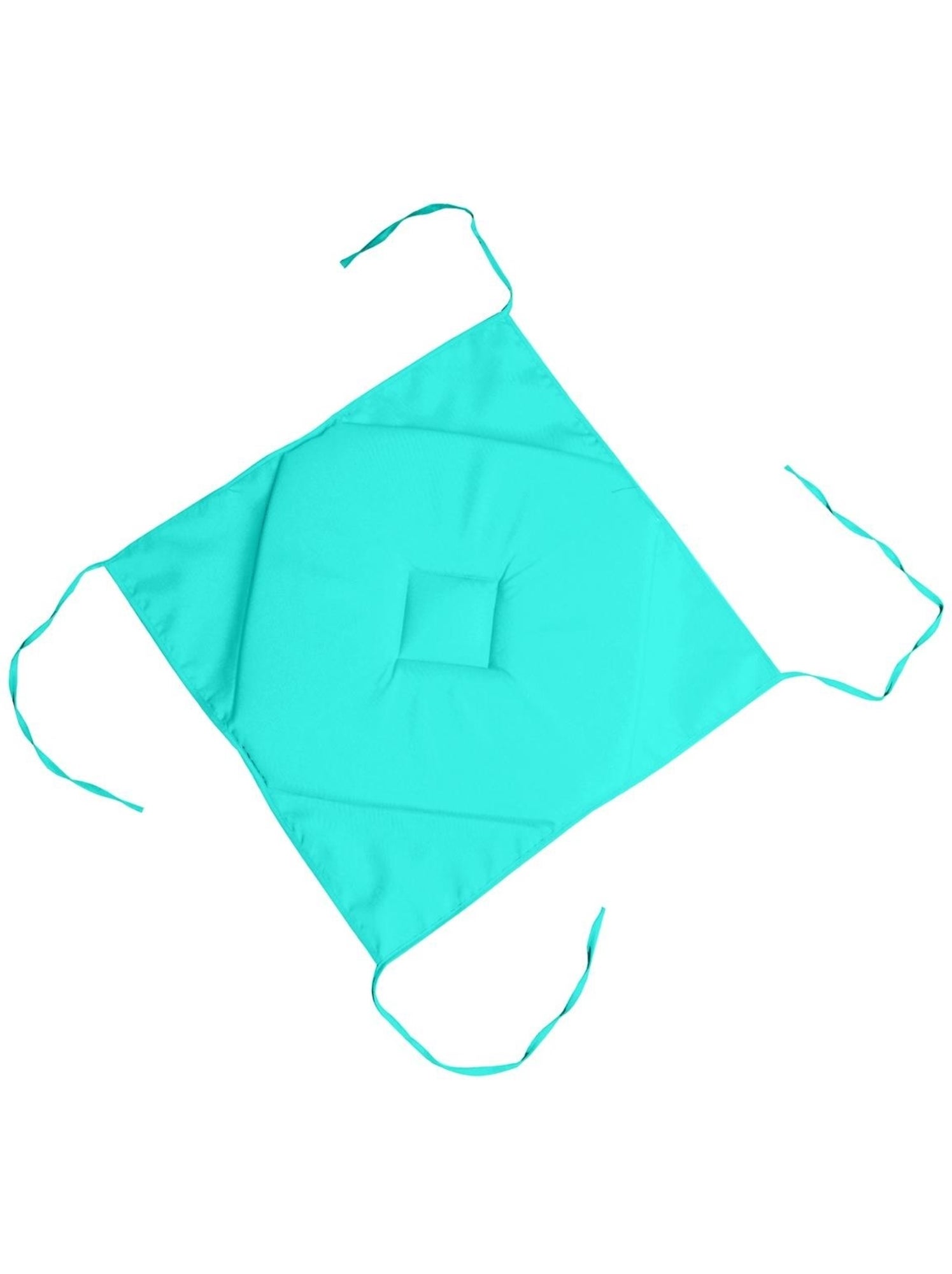 Galette de chaise 4 rabats collection nelsen - Bleu céladon