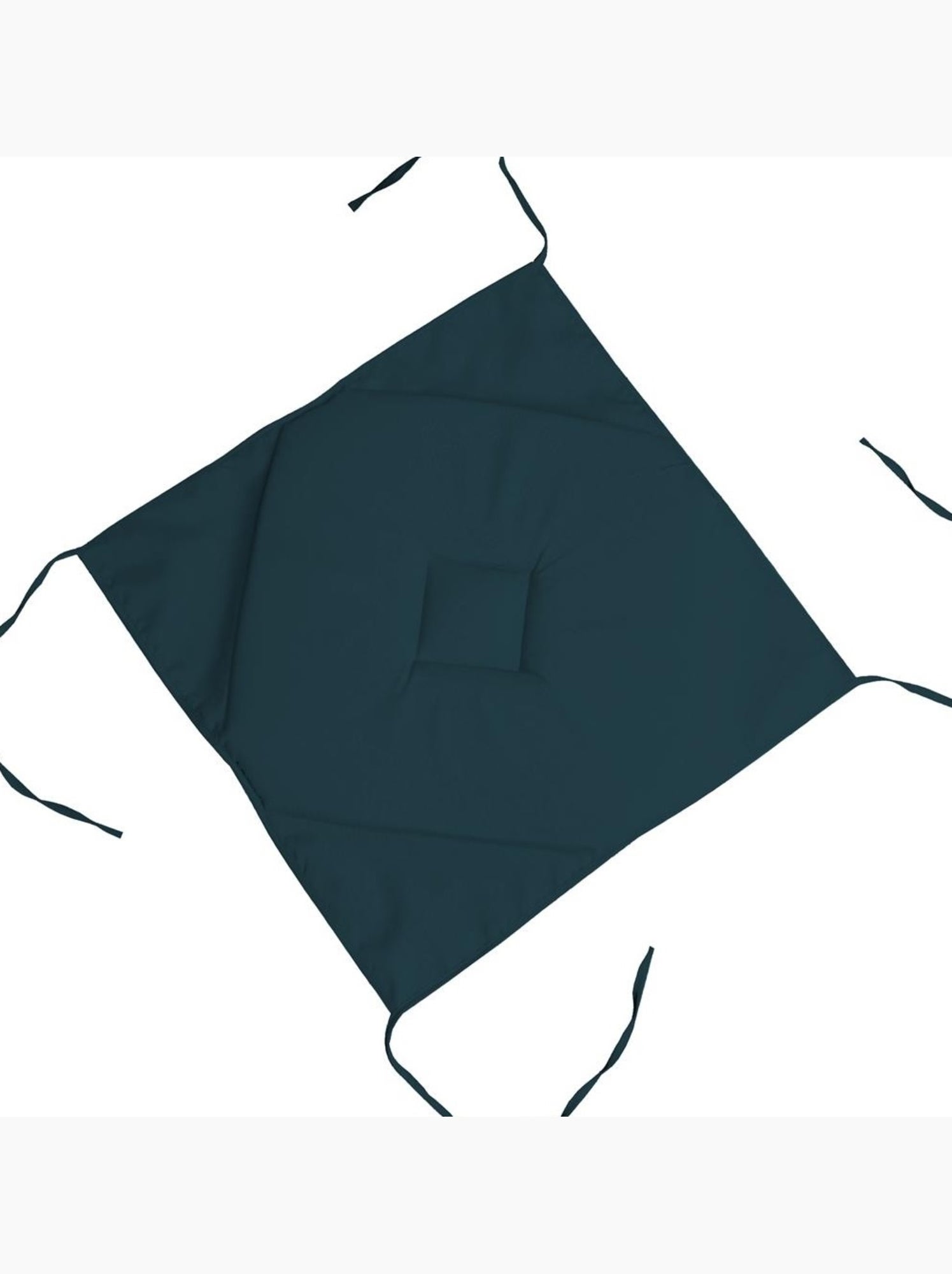 Galette de chaise 4 rabats collection nelsen - Bleu cobalt