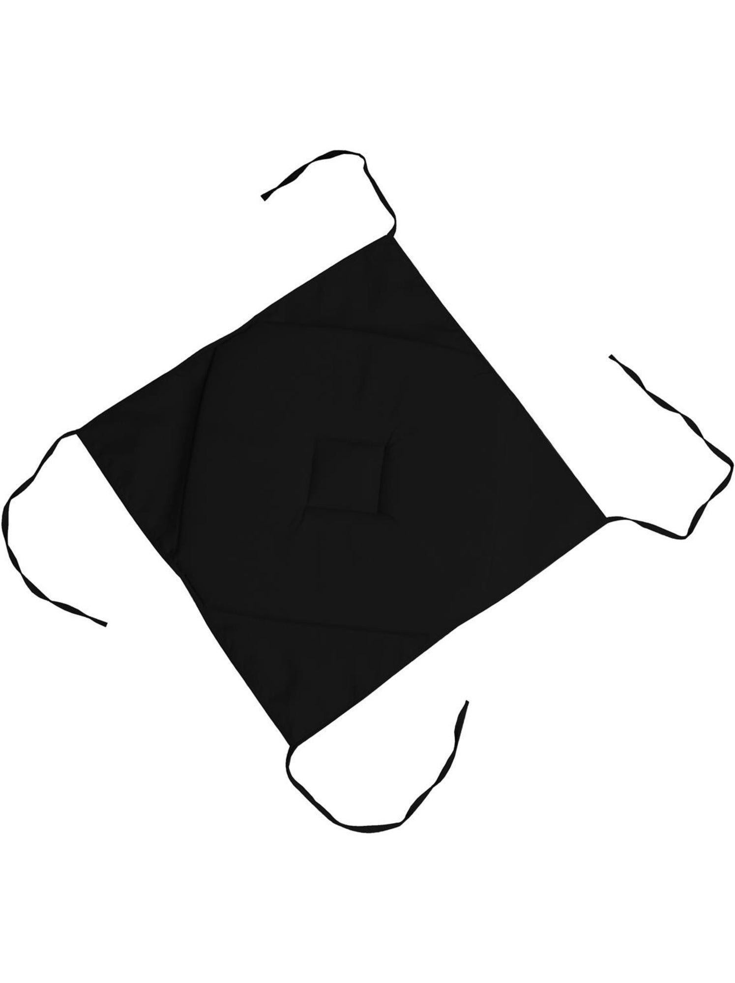 Galette de chaise 4 rabats collection nelsen - Noir