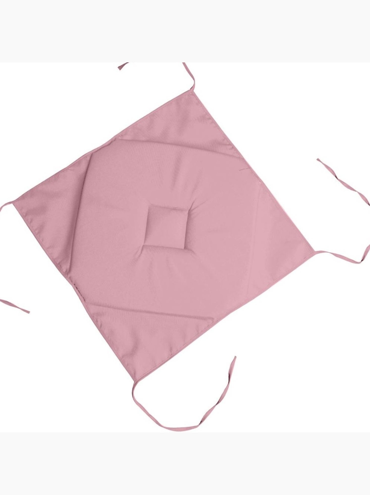 Galette de chaise 4 rabats collection nelsen - Rose poudré