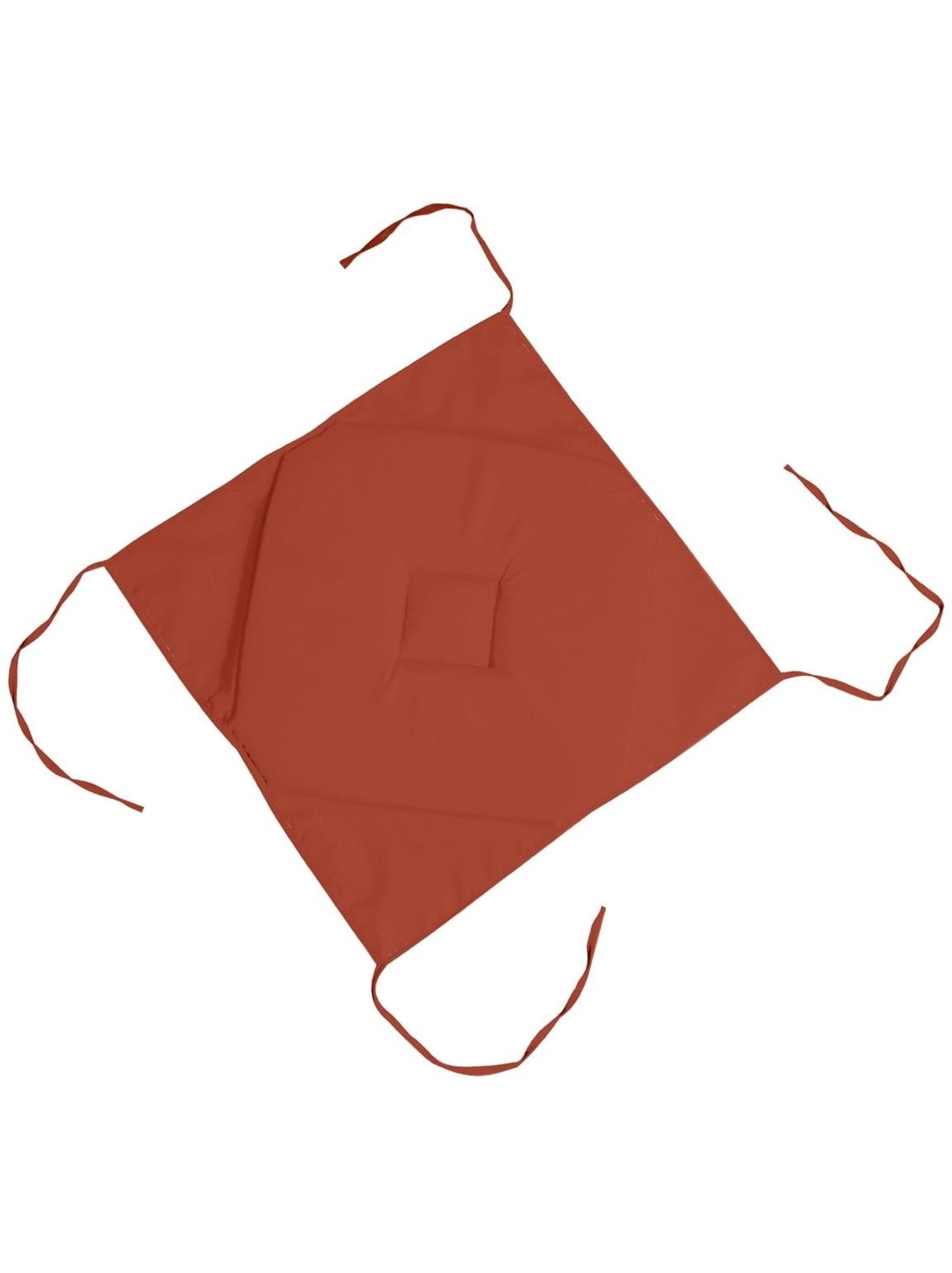 Galette de chaise 4 rabats collection nelsen - Terracotta