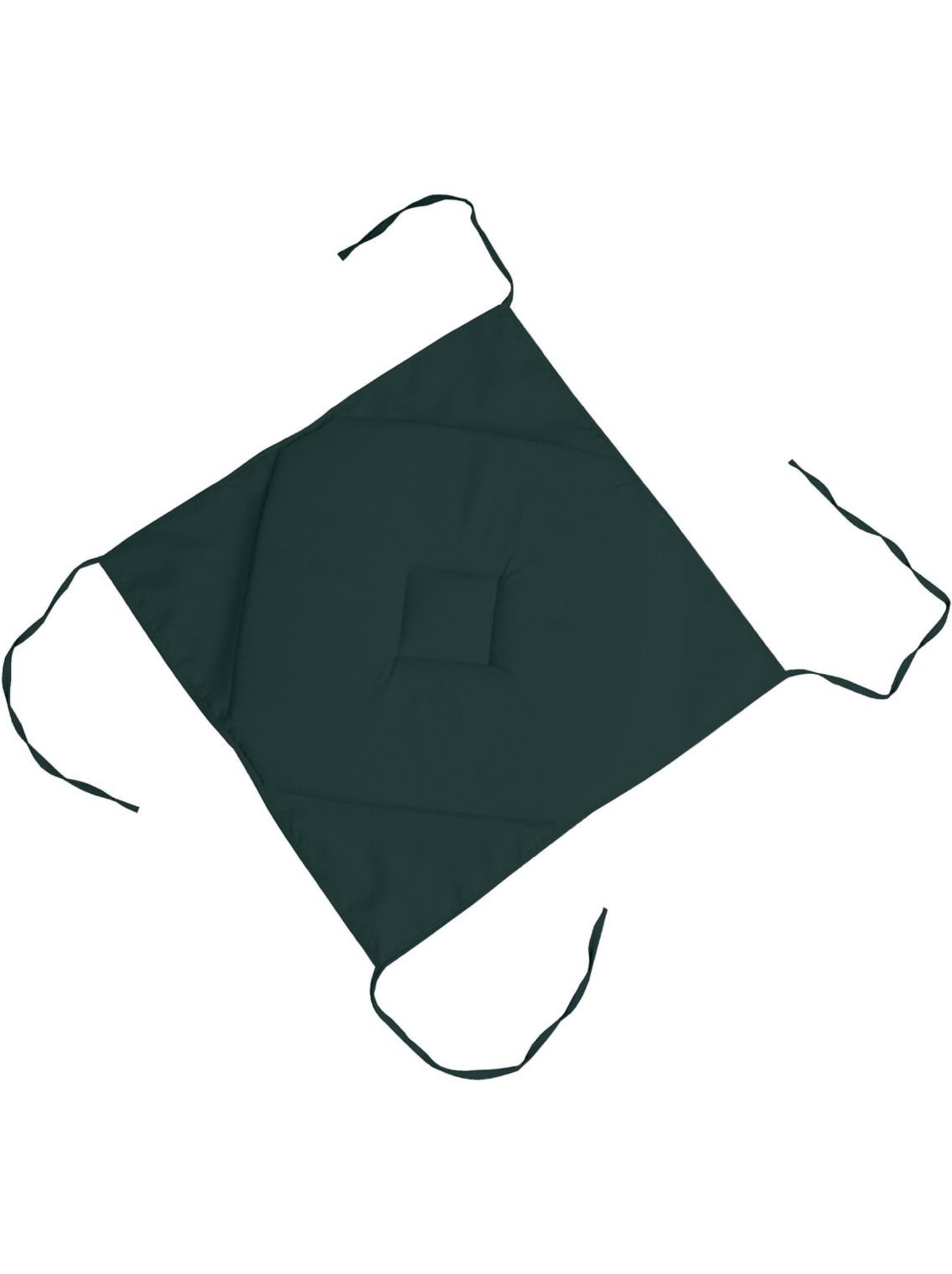 Galette de chaise 4 rabats collection nelsen - Vert émeraude