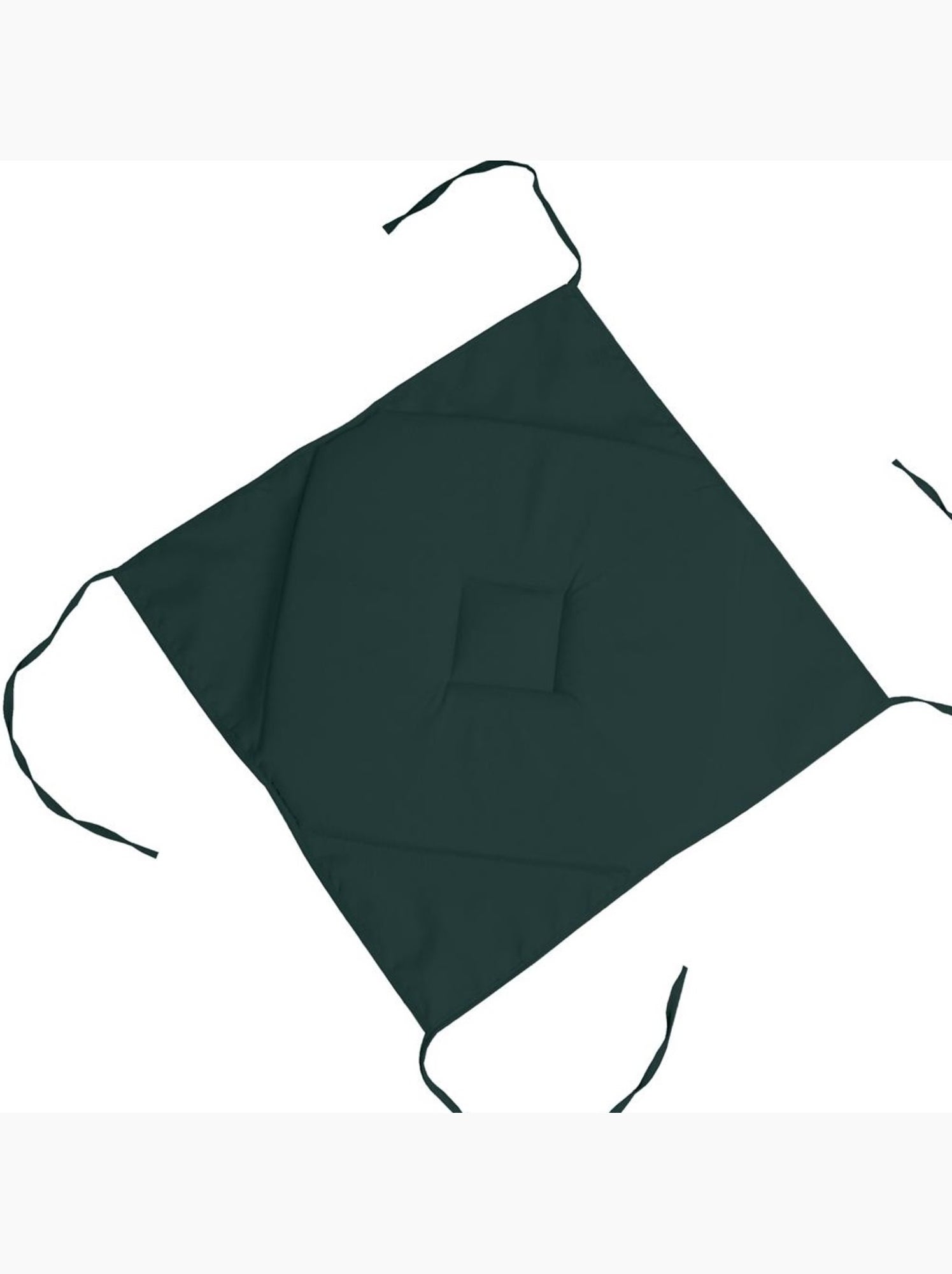 Galette de chaise 4 rabats collection nelsen - Vert émeraude