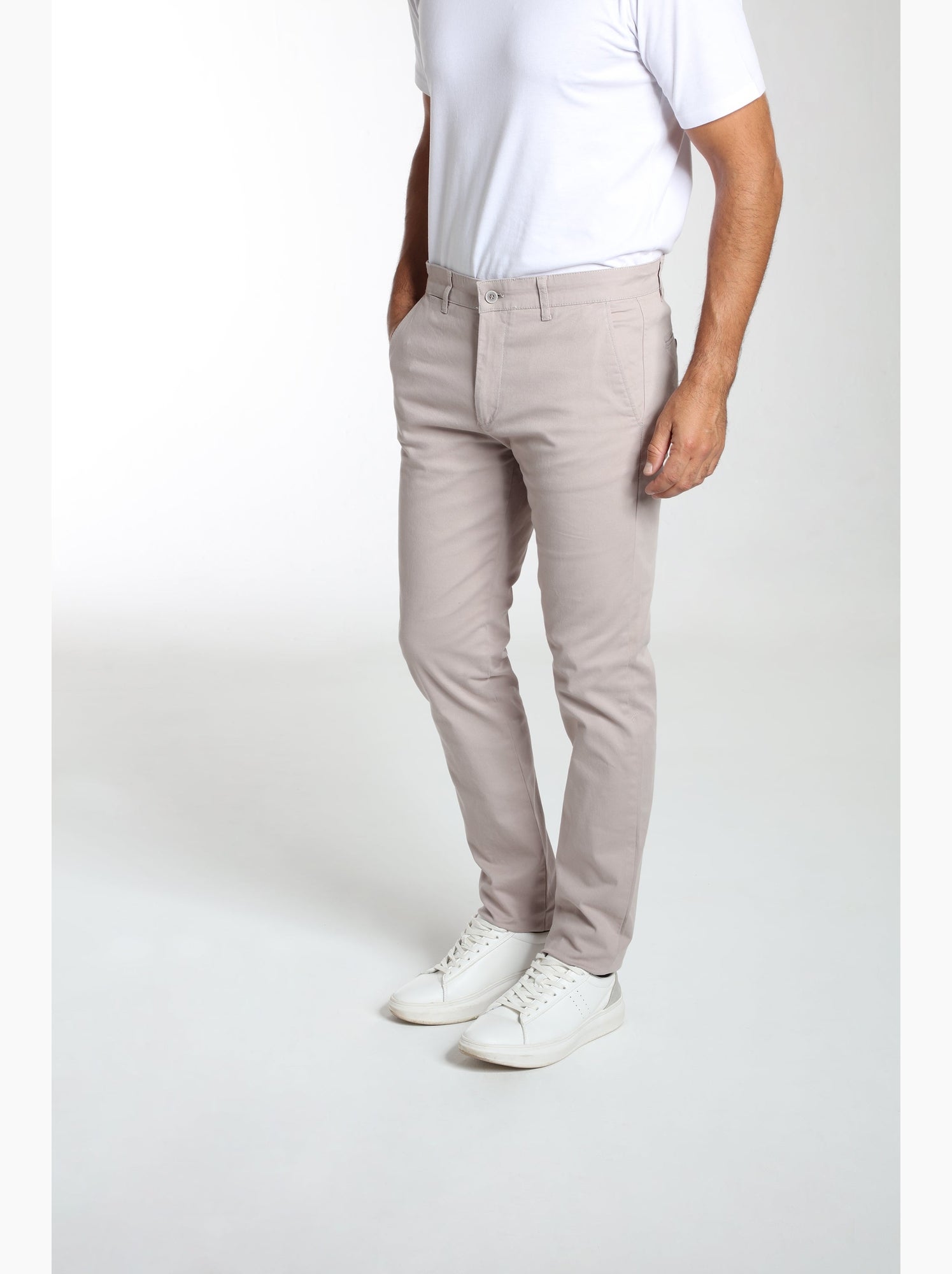 Gentleman Farmer - Pantalon coupe regular en coton PORTO - Beige