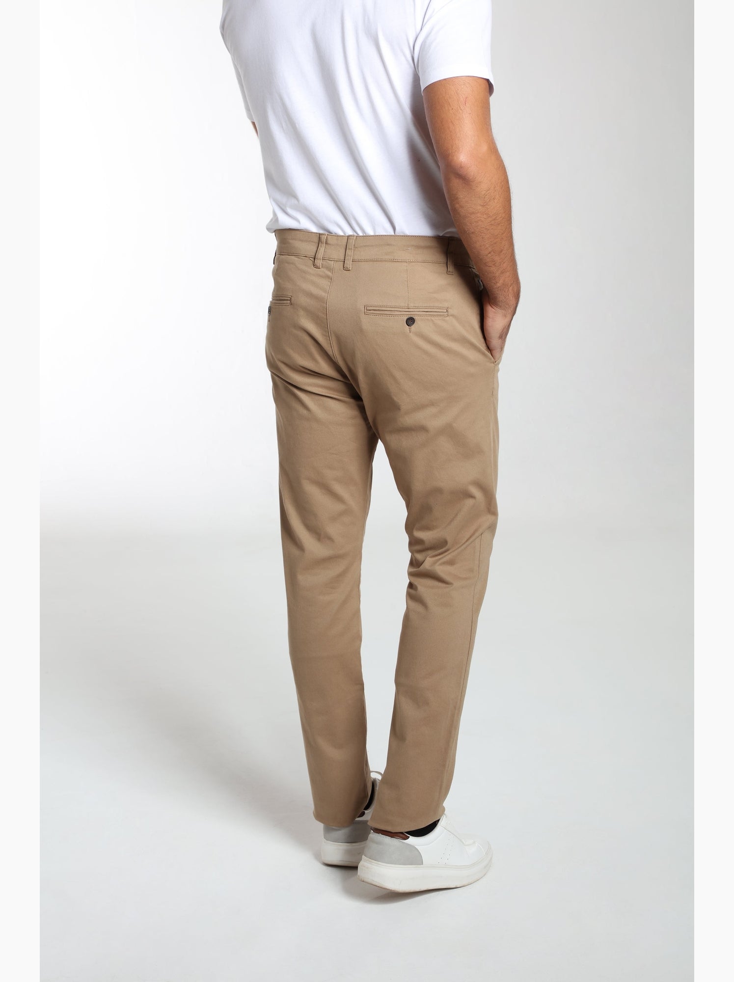 Gentleman Farmer - Pantalon coupe regular en coton PORTO - Camel