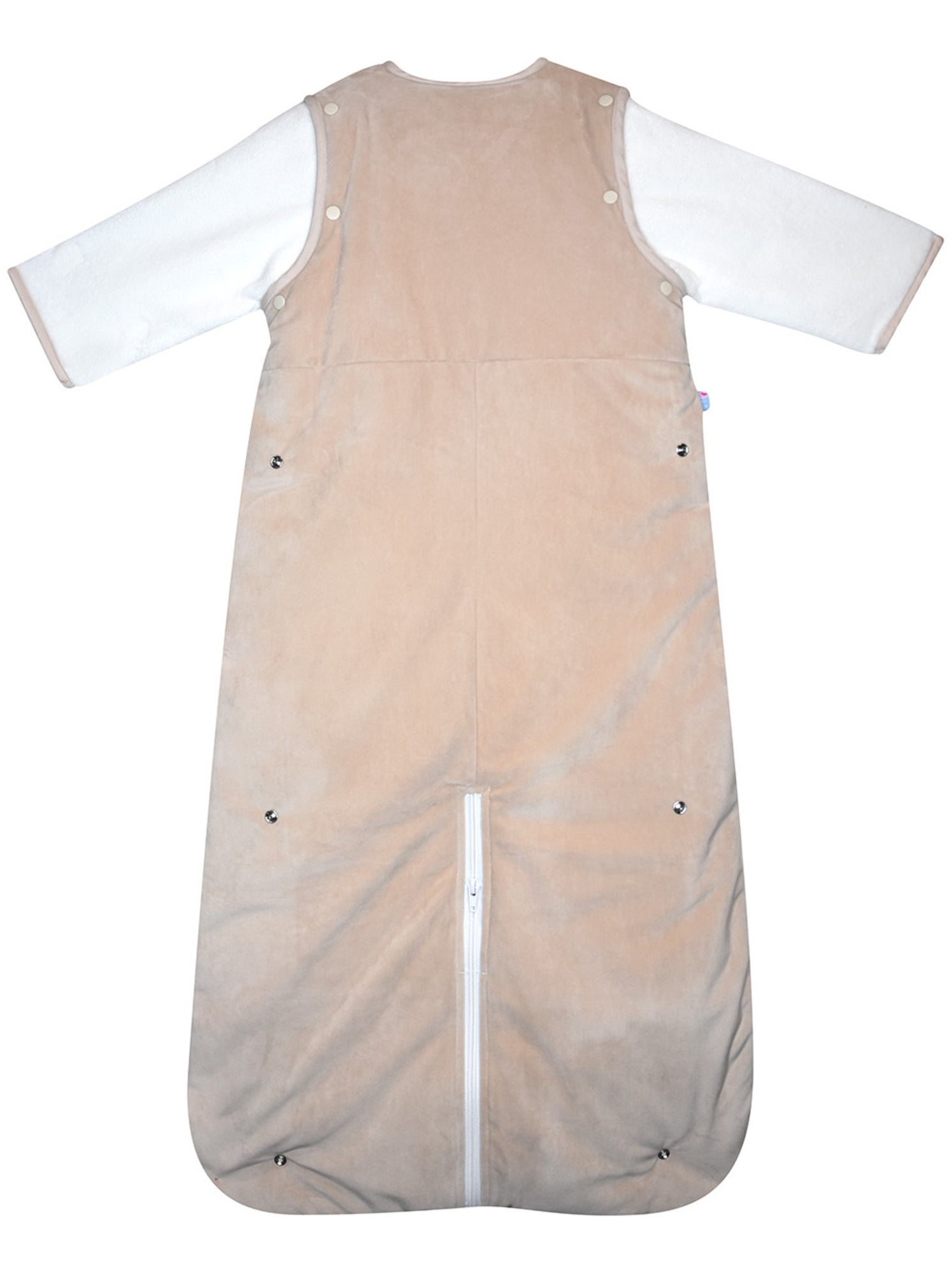 Gigoteuse 6/36m lucio velours doux manches amovibles securite auto - Beige