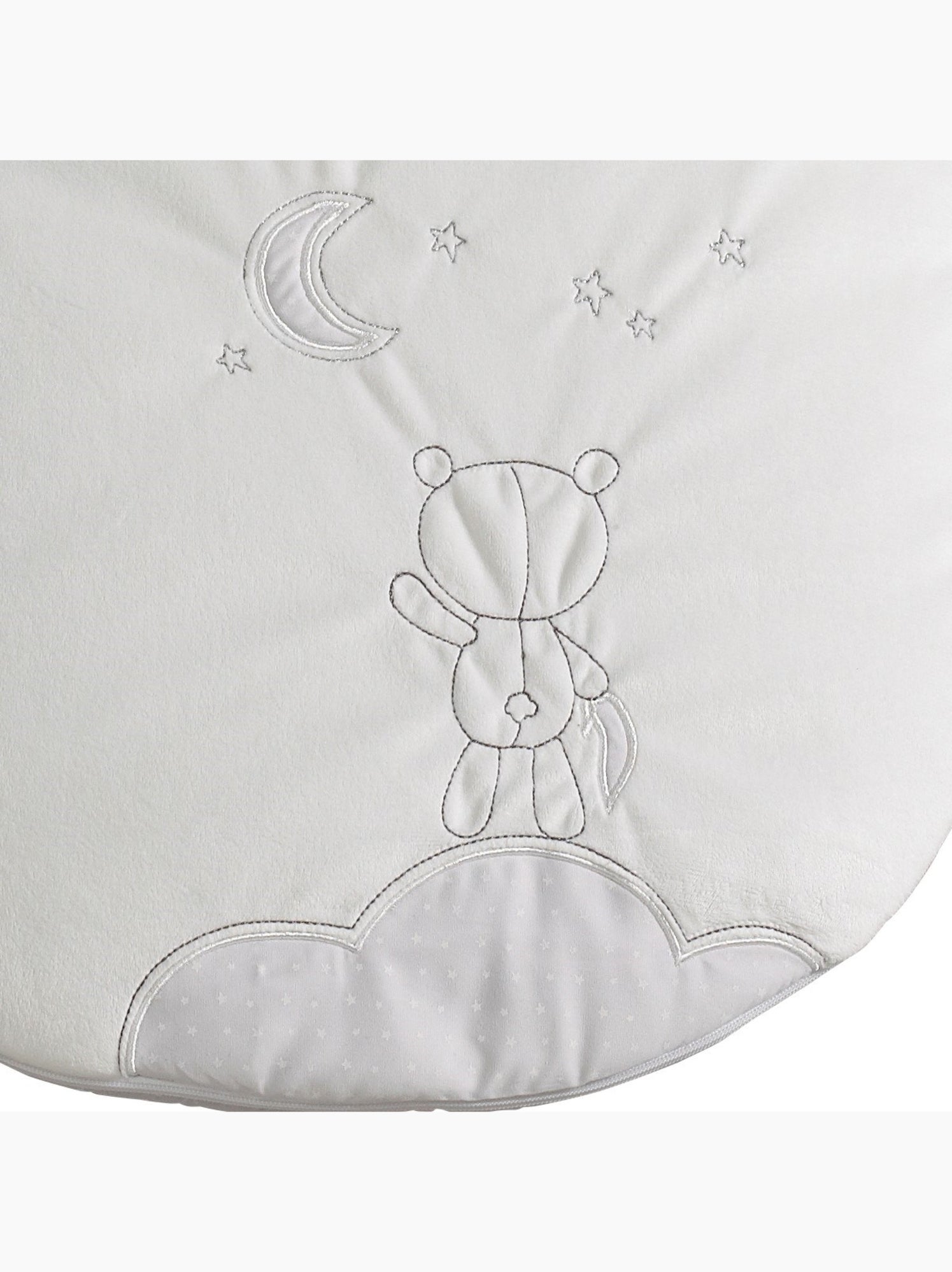 Gigoteuse bébé brodée en coton - SAUTHON - Blanc Gris