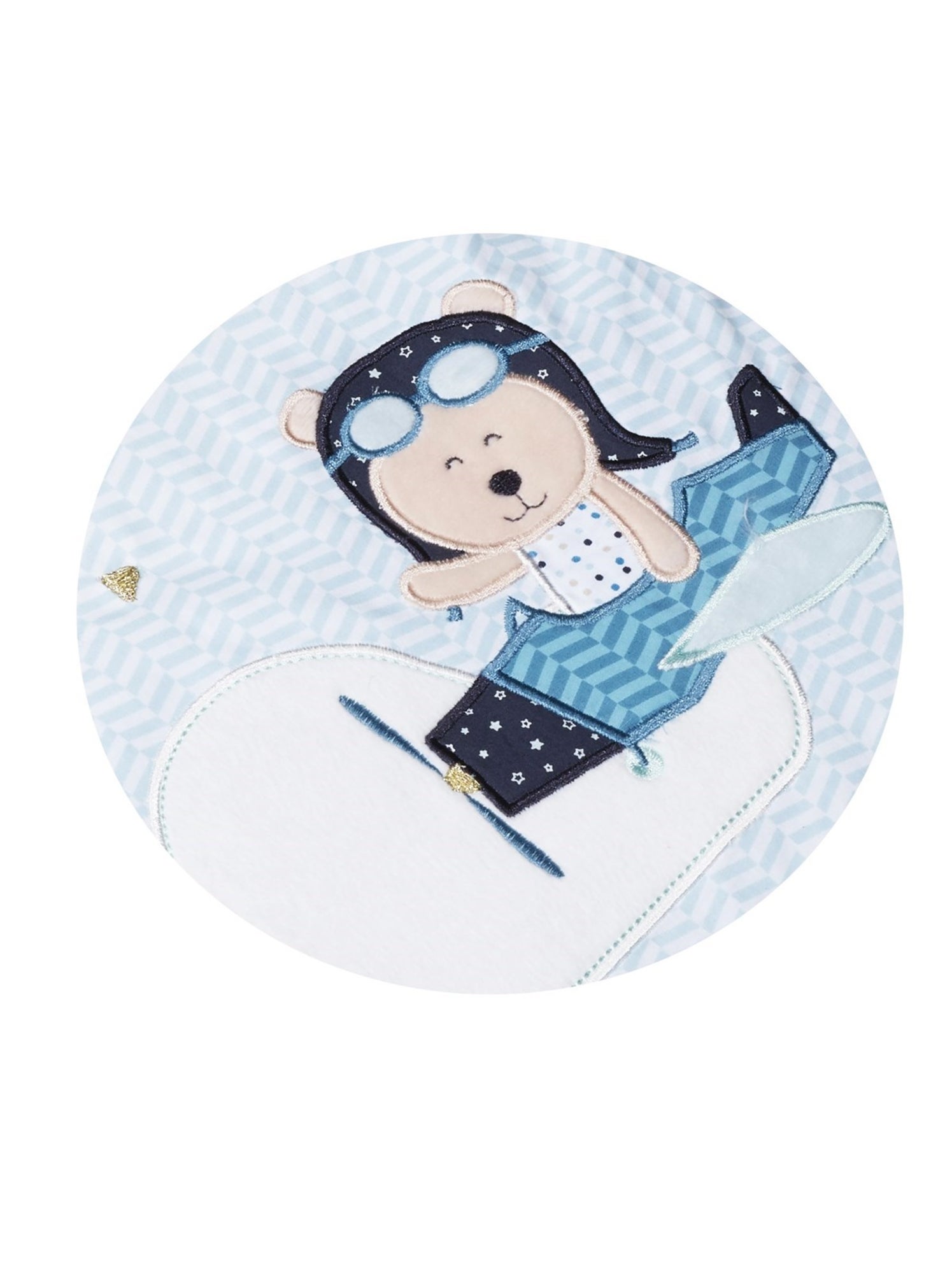 Gigoteuse bébé ouatinee en coton - SAUTHON - Blanc Bleu