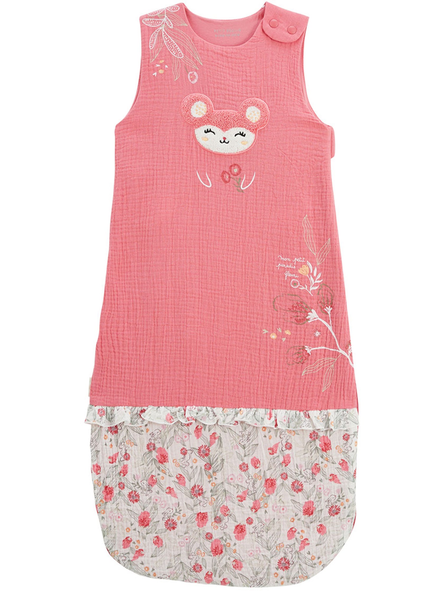 Gigoteuse d'été en gaze de coton anaelle - Rose