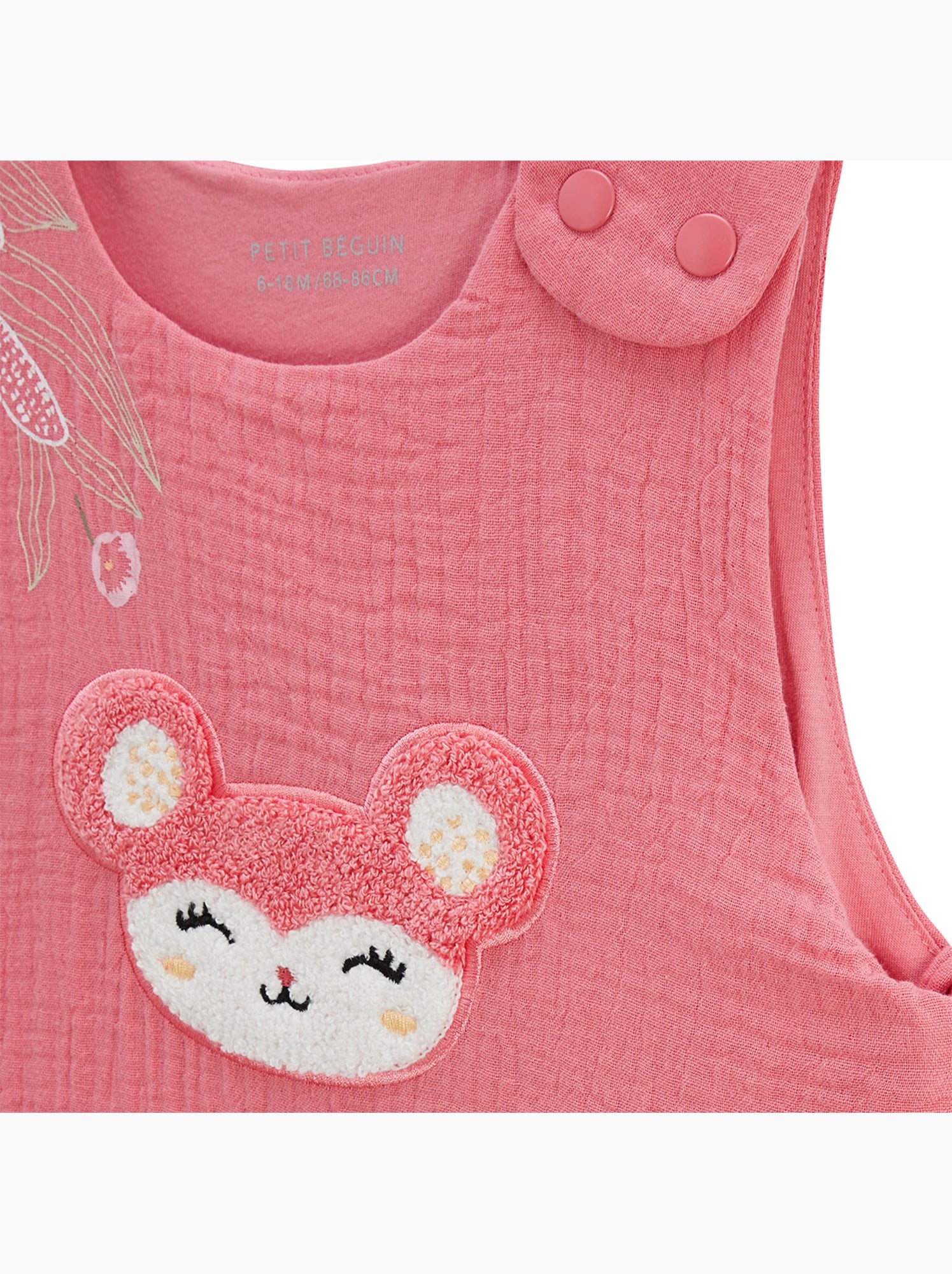 Gigoteuse d'été en gaze de coton anaelle - Rose