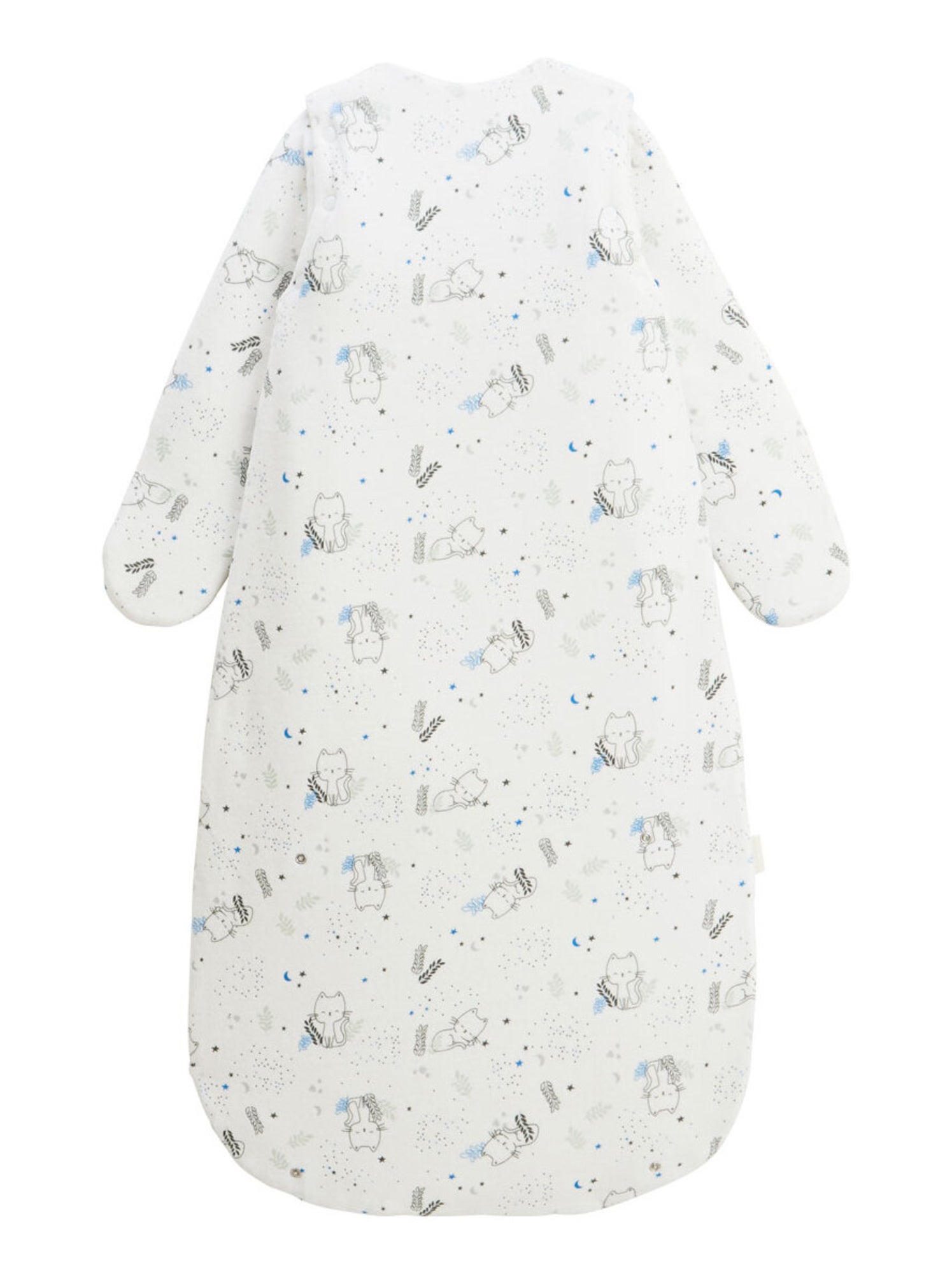 Gigoteuse d'hiver en velours avec manches amovibles chatmallow - Gris Gris