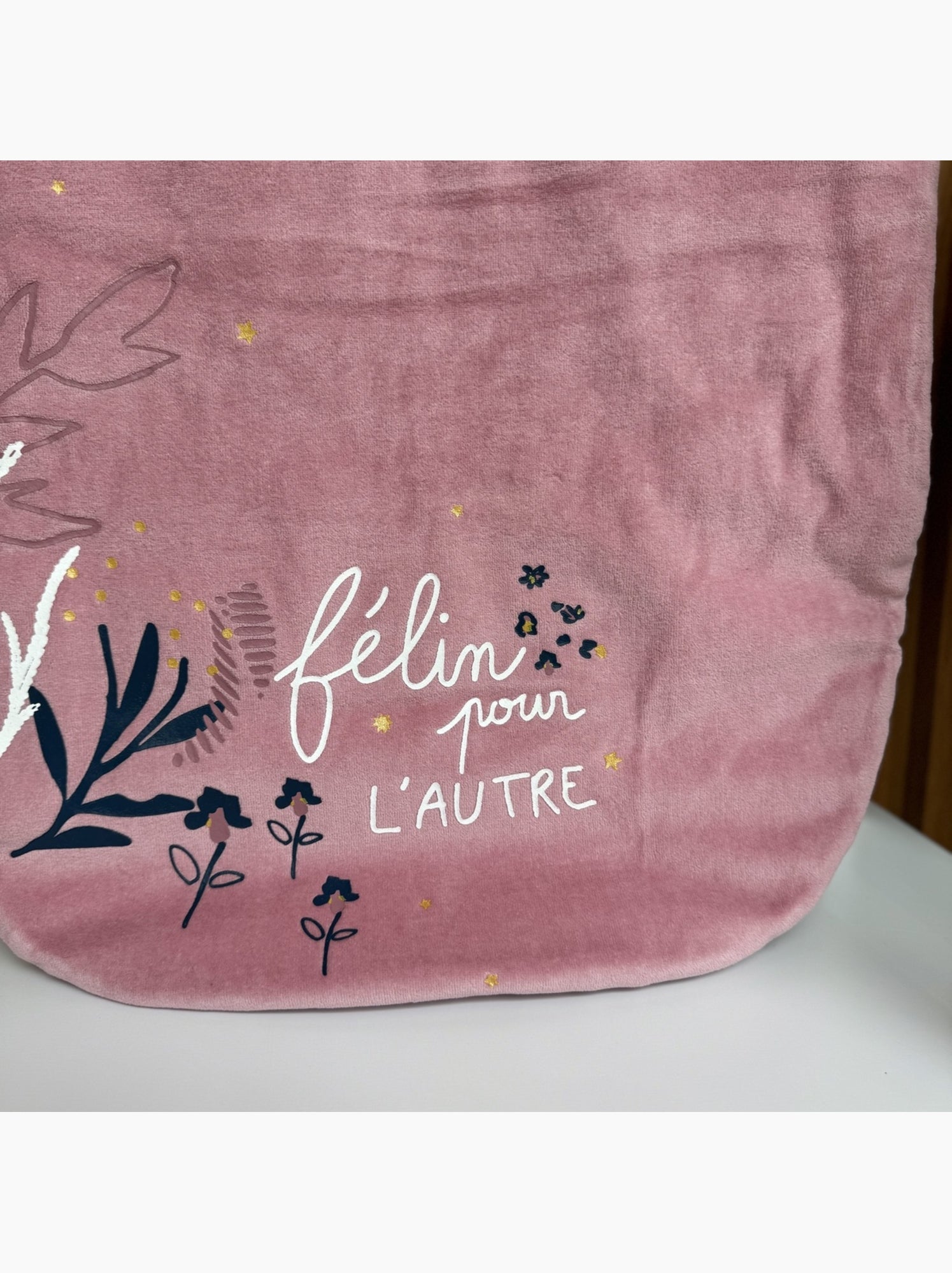 Gigoteuse d'hiver en velours céleste - Rose