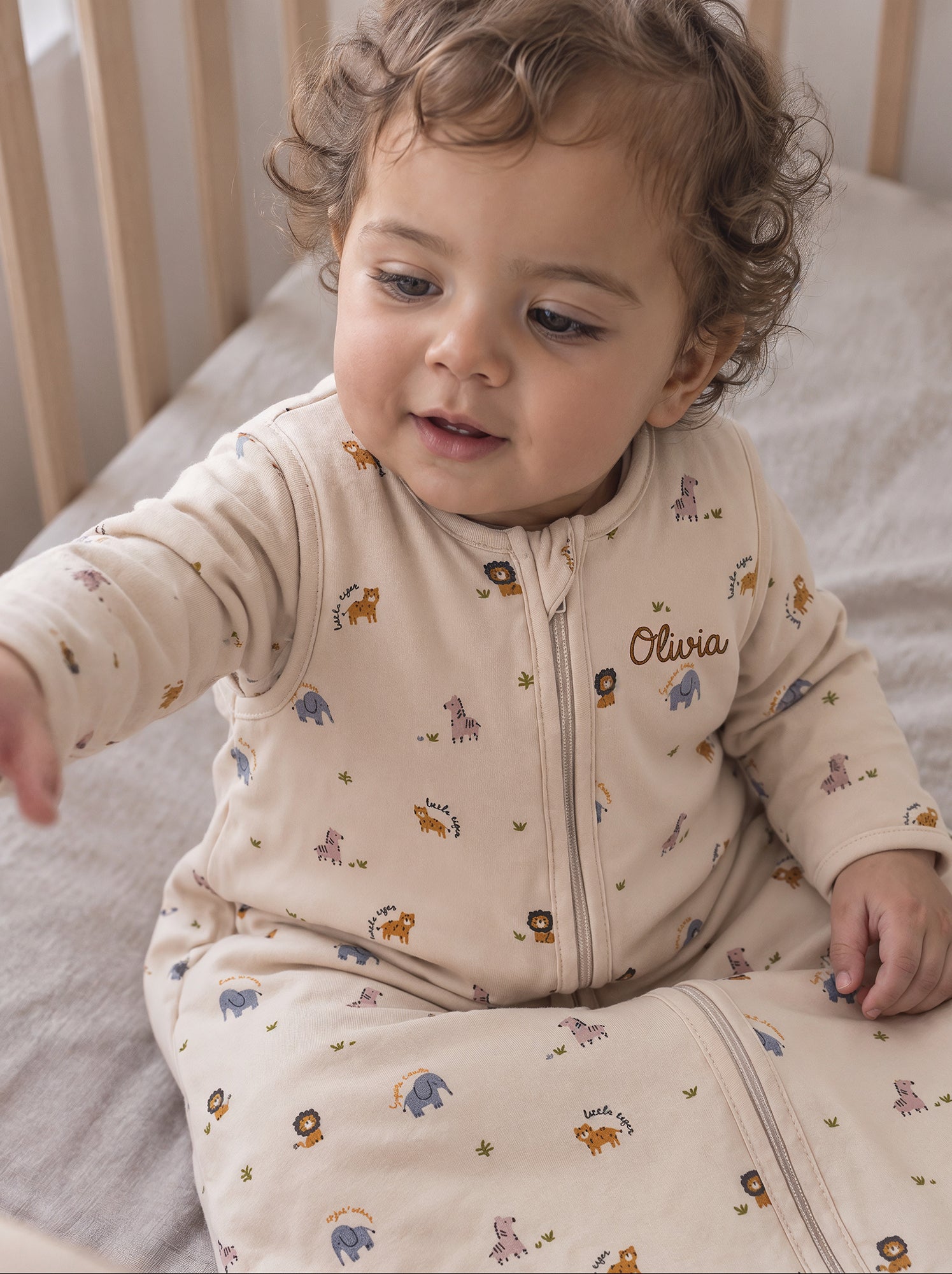 Gigoteuse en velours - Beige