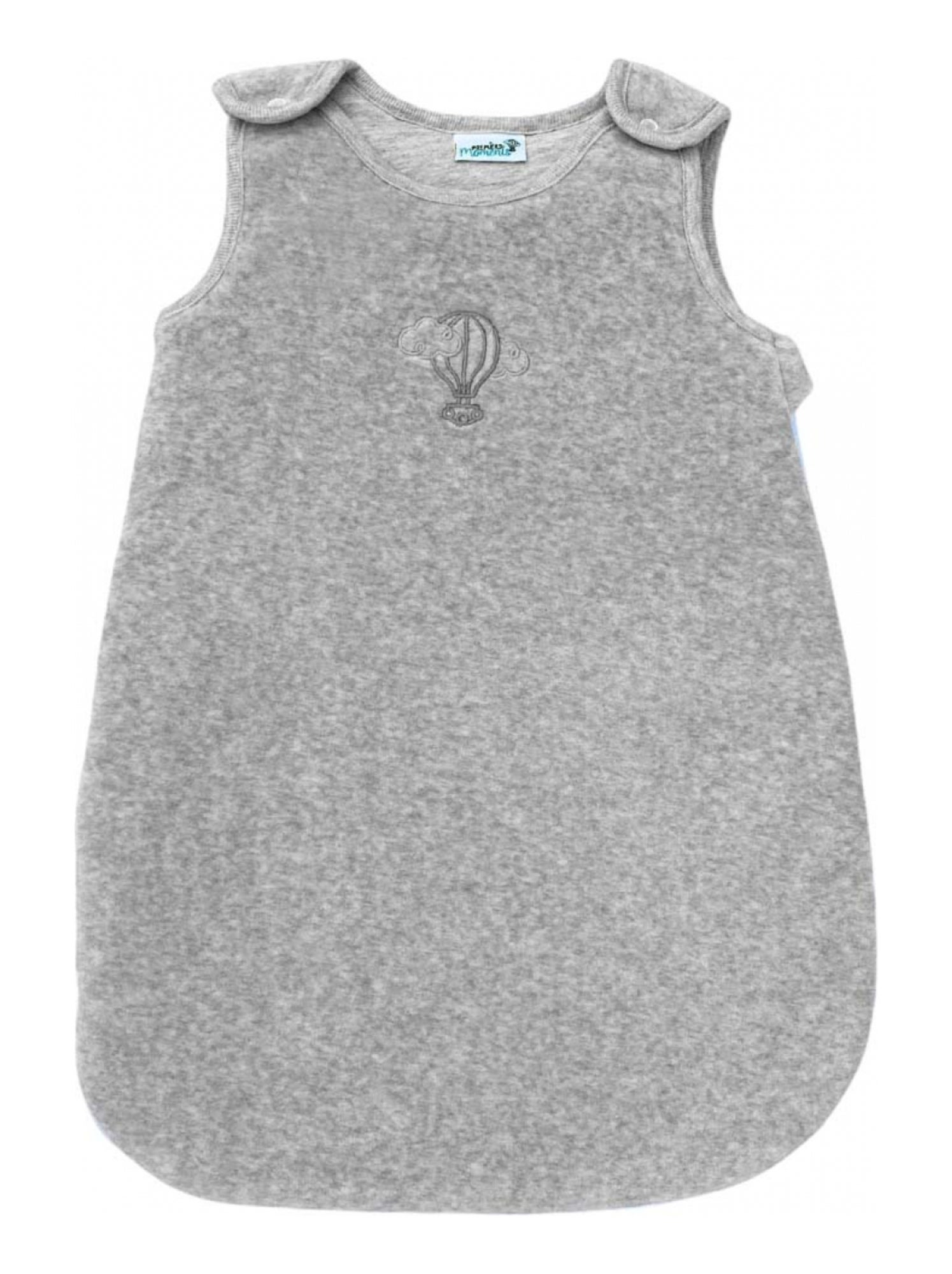 Gigoteuse Hiver en Velours 0-3 mois - TOG 2.5 - Coton bio - Gris