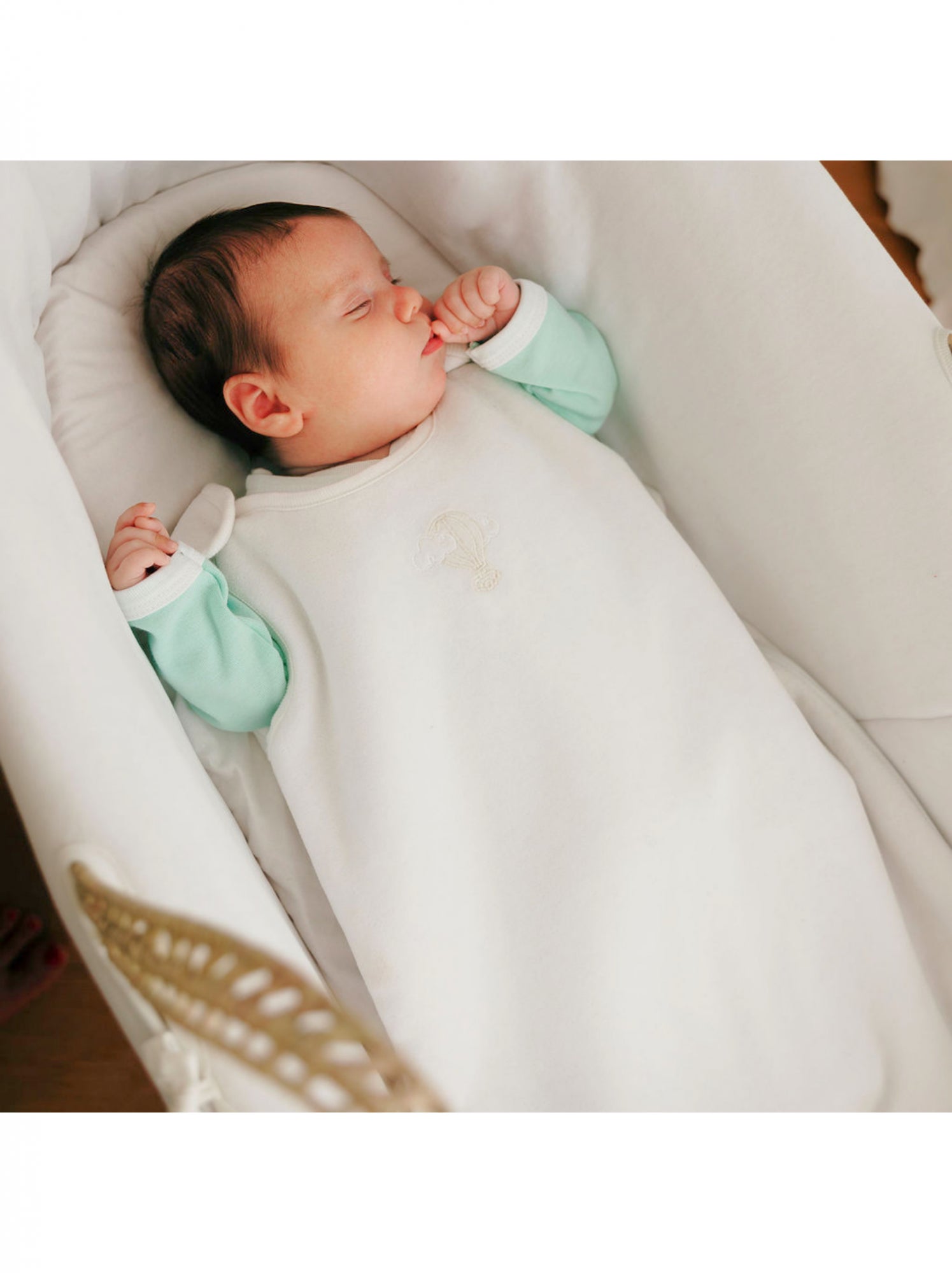 Gigoteuse Hiver en Velours 0-3 mois - TOG 2.5 - Coton bio - Rose clair