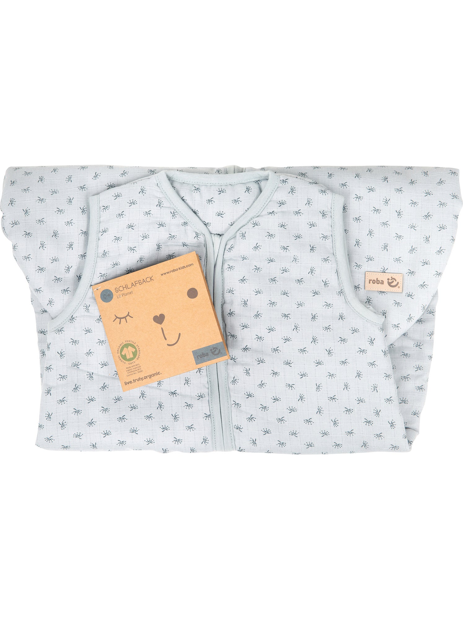 Gigoteuse sans manches en coton Bio 'Roba lil planet' - Bleu clair