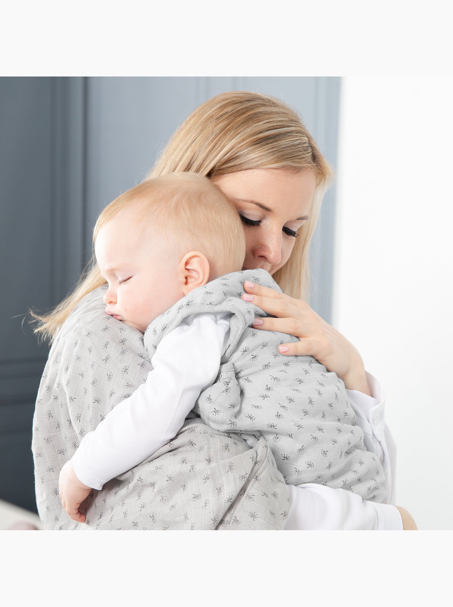 Gigoteuse sans manches en coton Bio 'Roba lil planet' - Gris clair