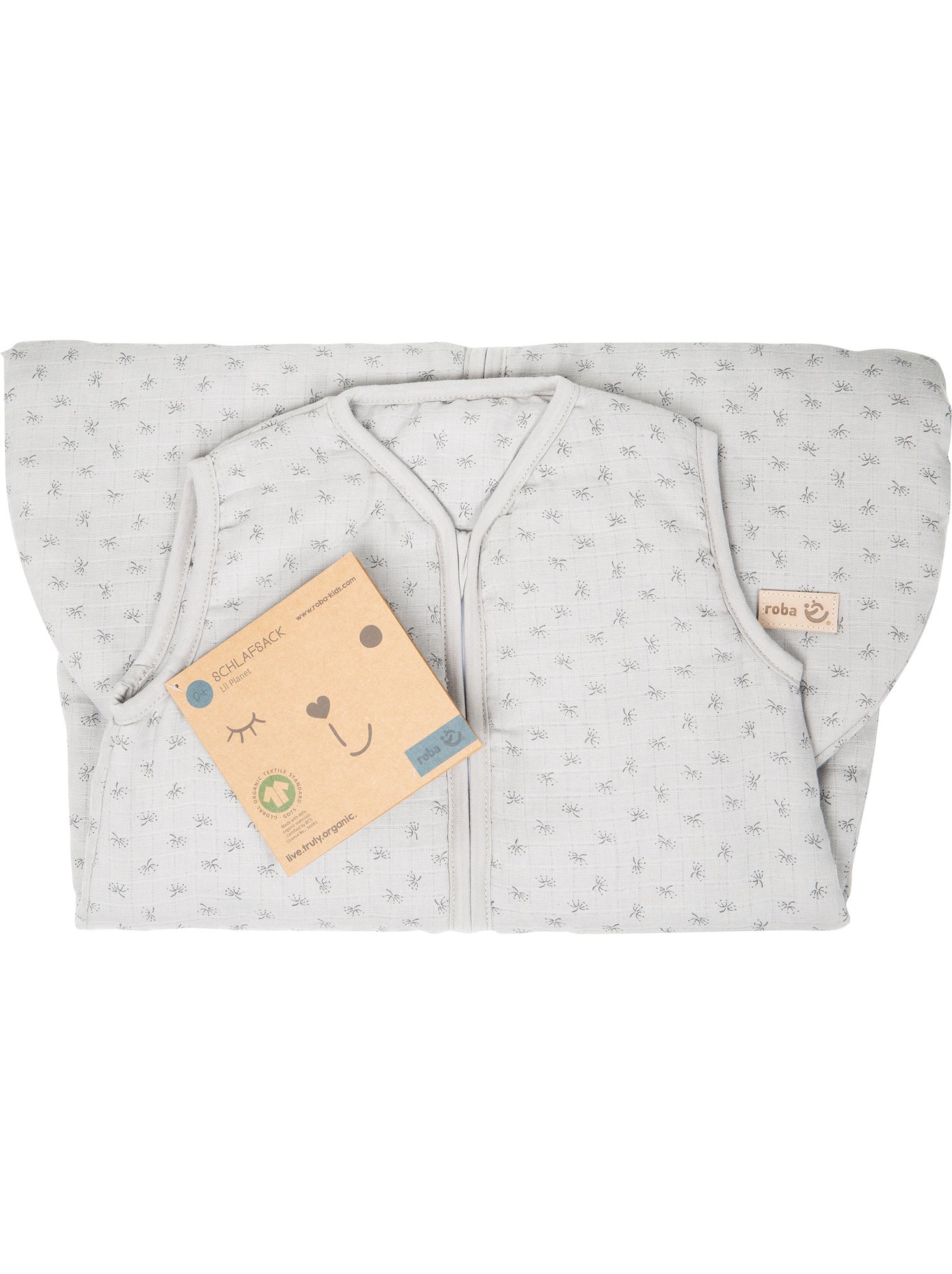 Gigoteuse sans manches en coton Bio 'Roba lil planet' - Gris clair