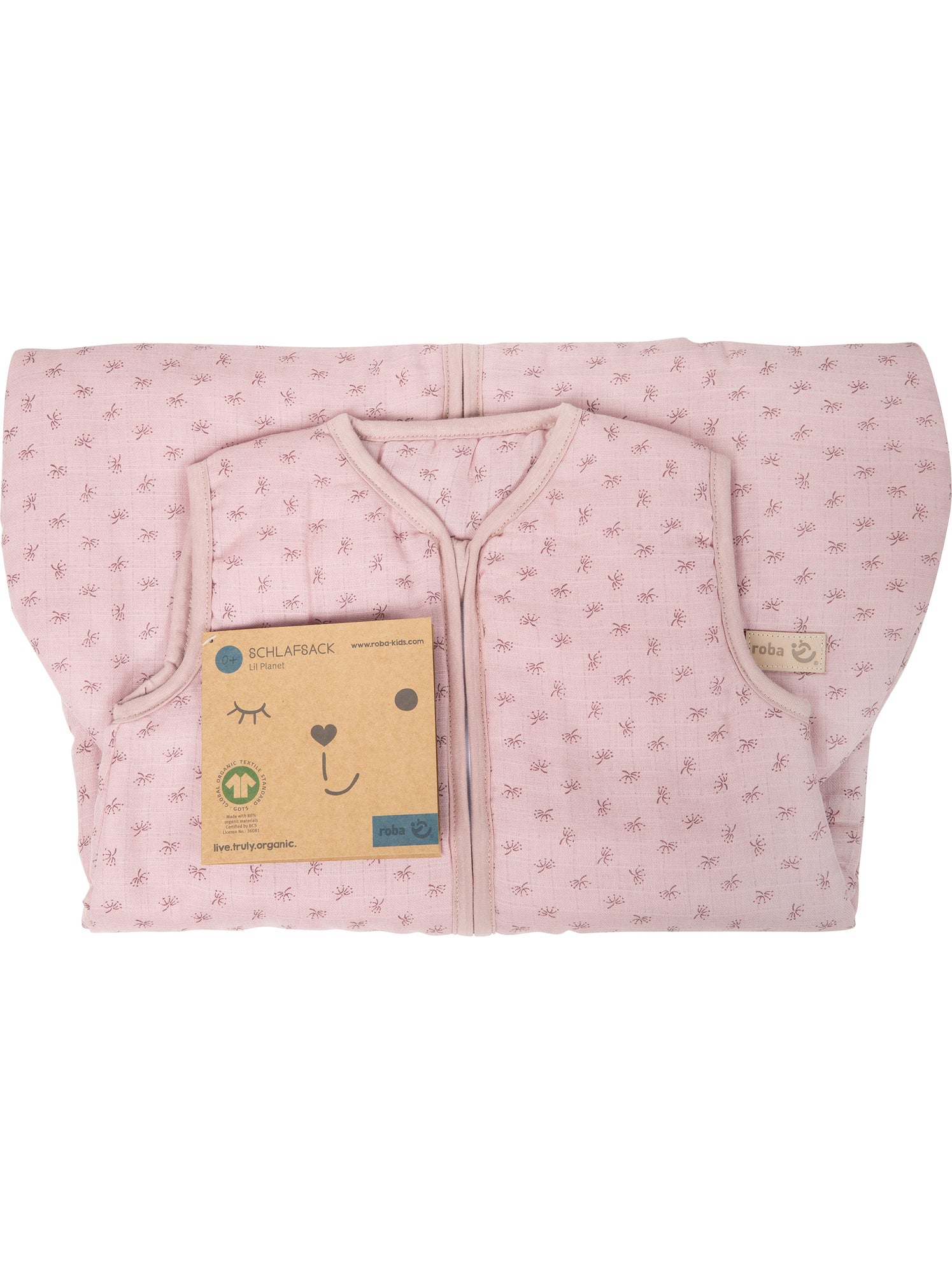 Gigoteuse sans manches en coton Bio 'Roba lil planet' - Rose