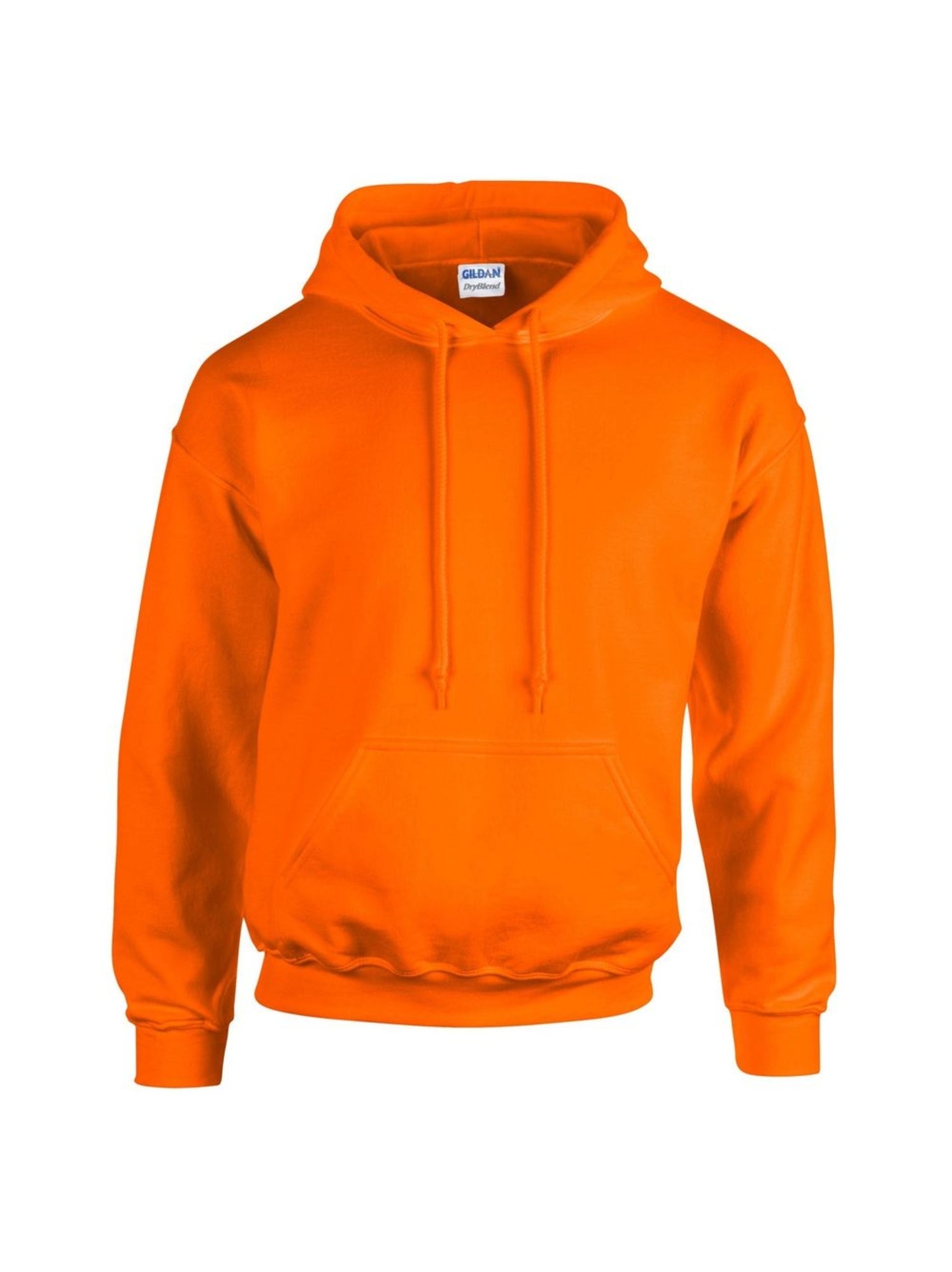 Gildan - Sweat à capuche - Noir/Orange fluo