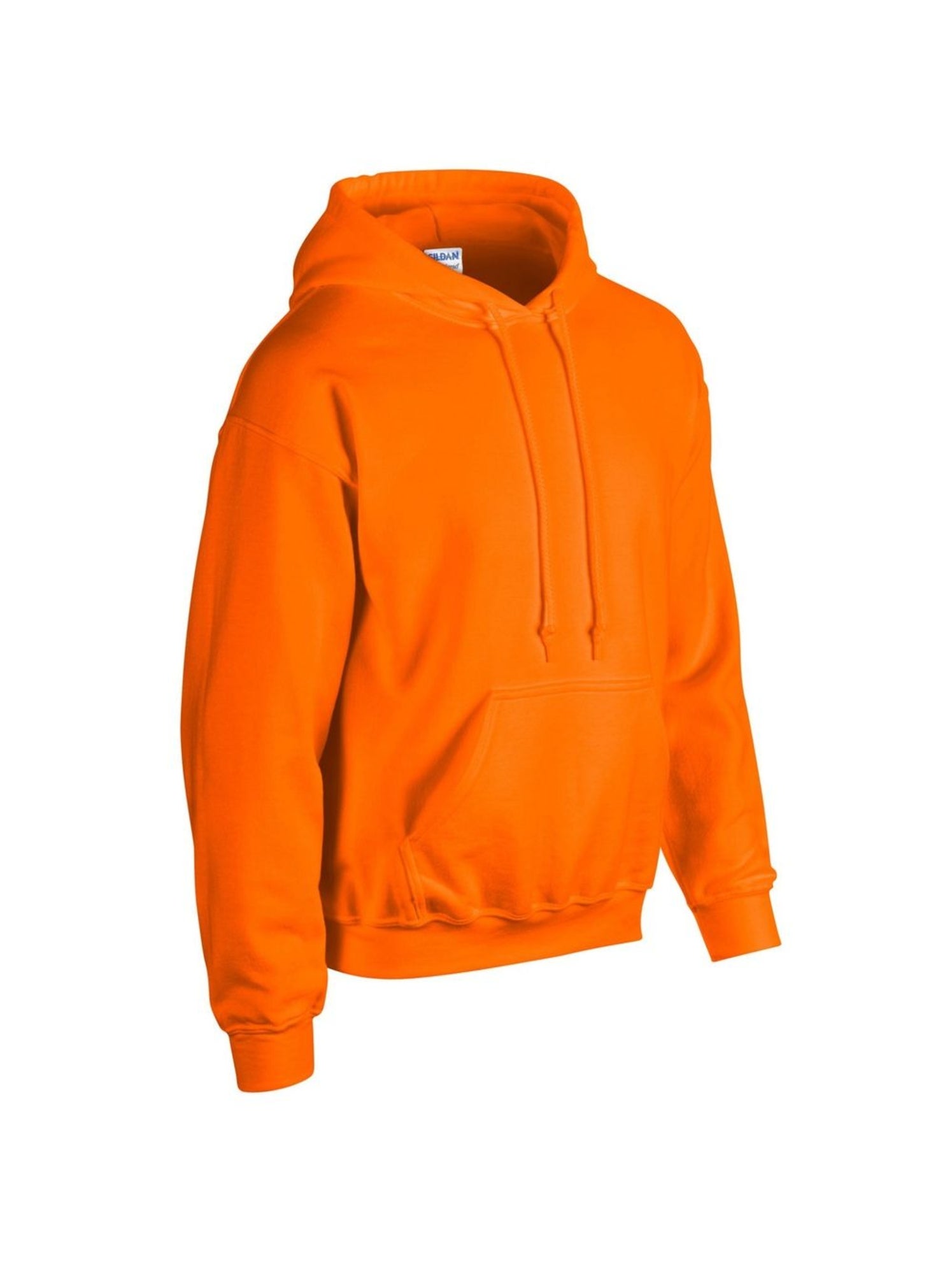 Gildan - Sweat à capuche - Noir/Orange fluo