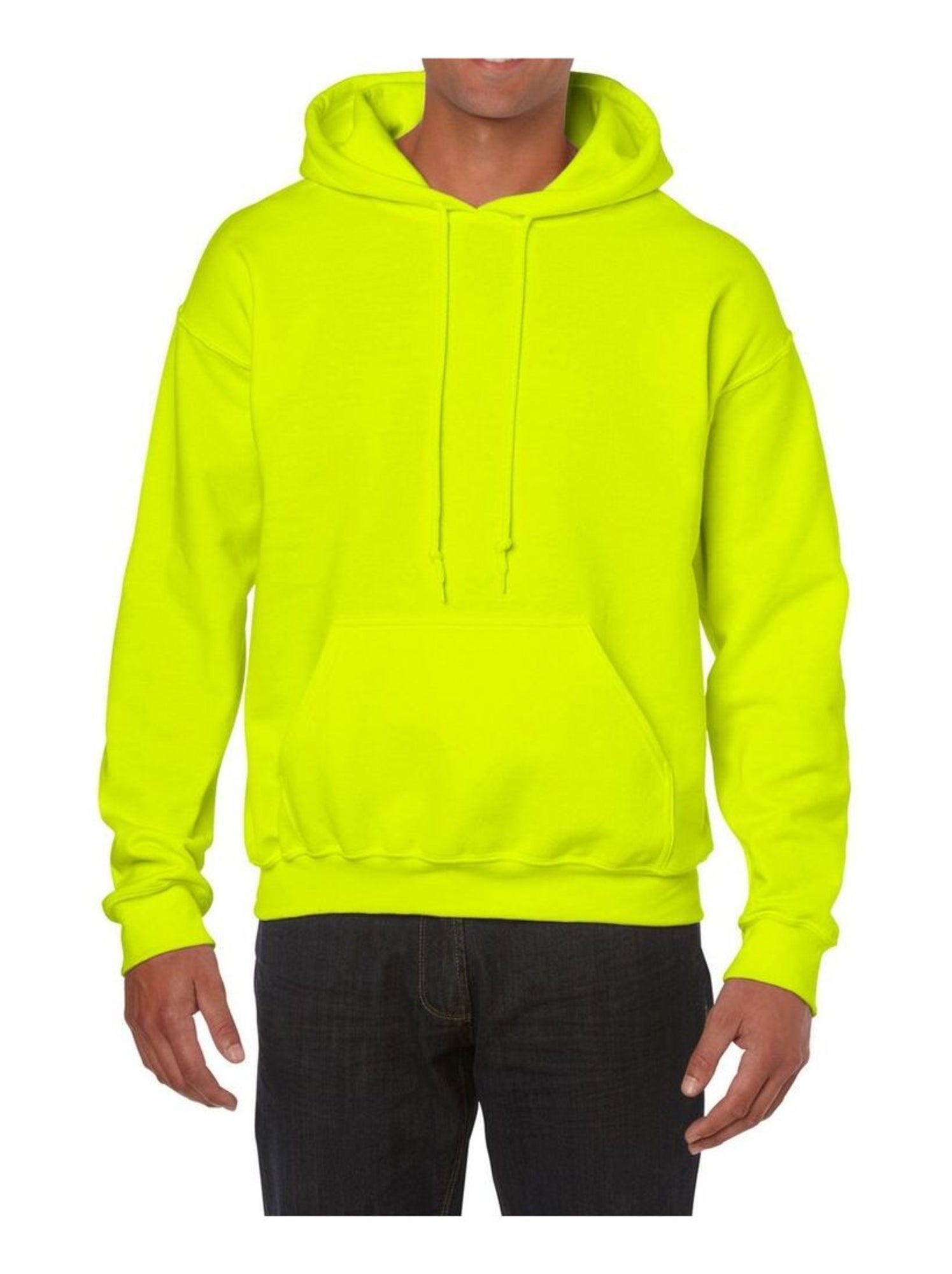 Gildan - Sweat à capuche - Vert fluo