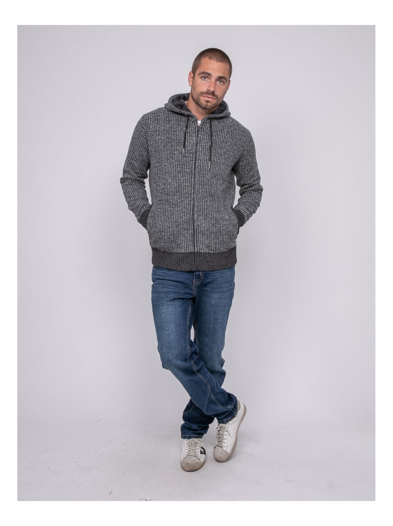 Gilet  à capuche LITEDDY - gris anthracite