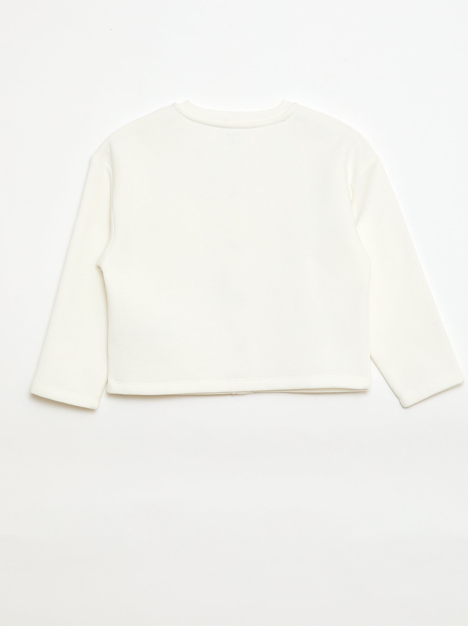 Gilet à manches longues avec ouverture pressions - Blanc