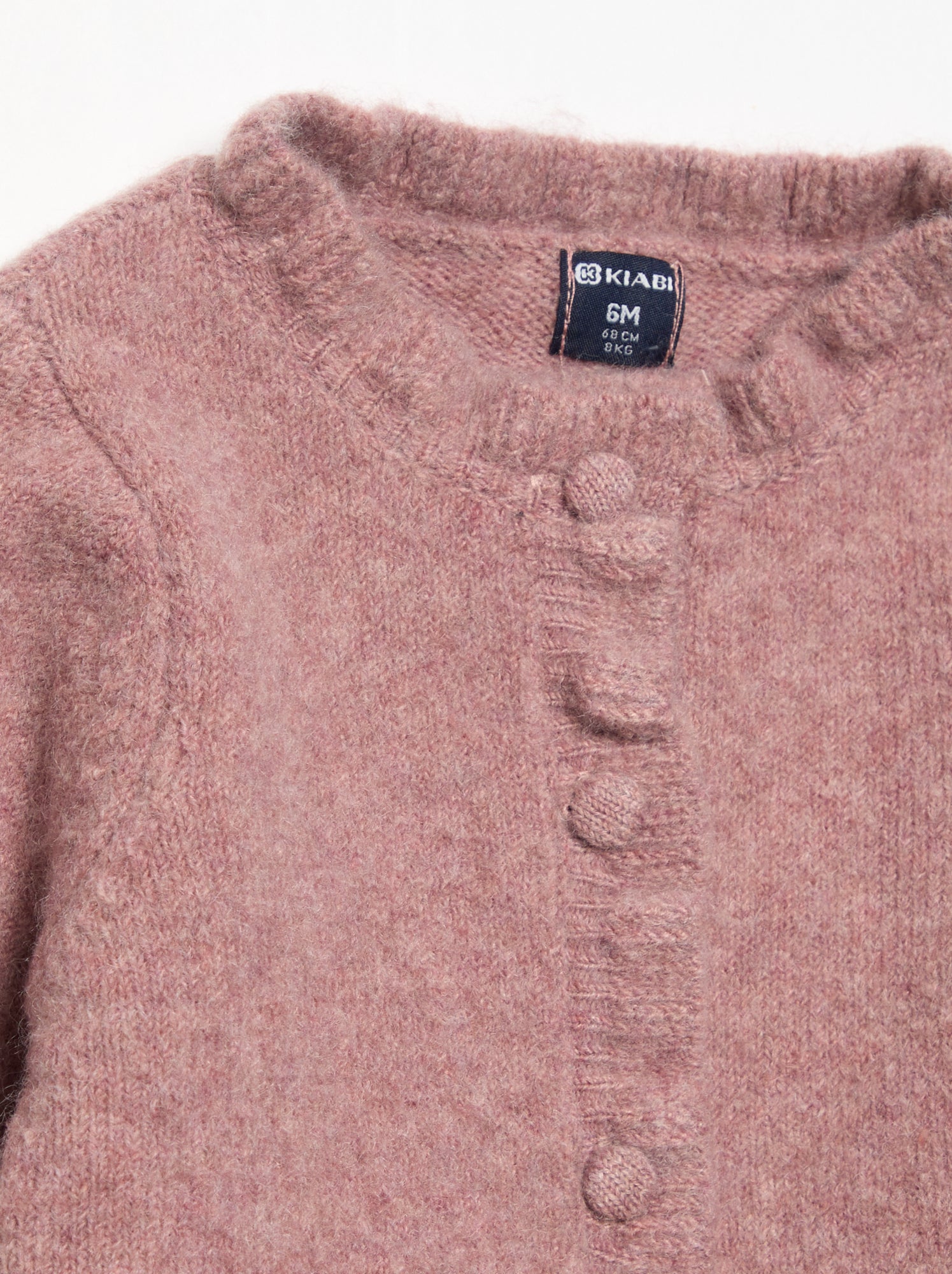 Gilet à manches longues avec volants - Rose