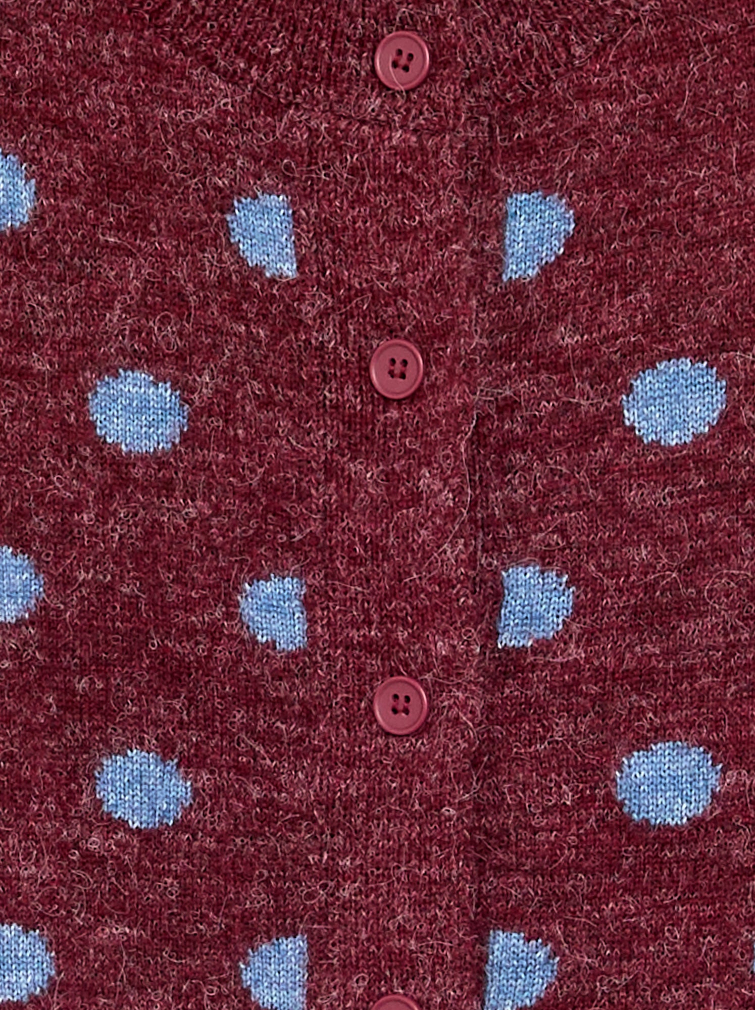 Gilet à pois et à manches longues - Marron