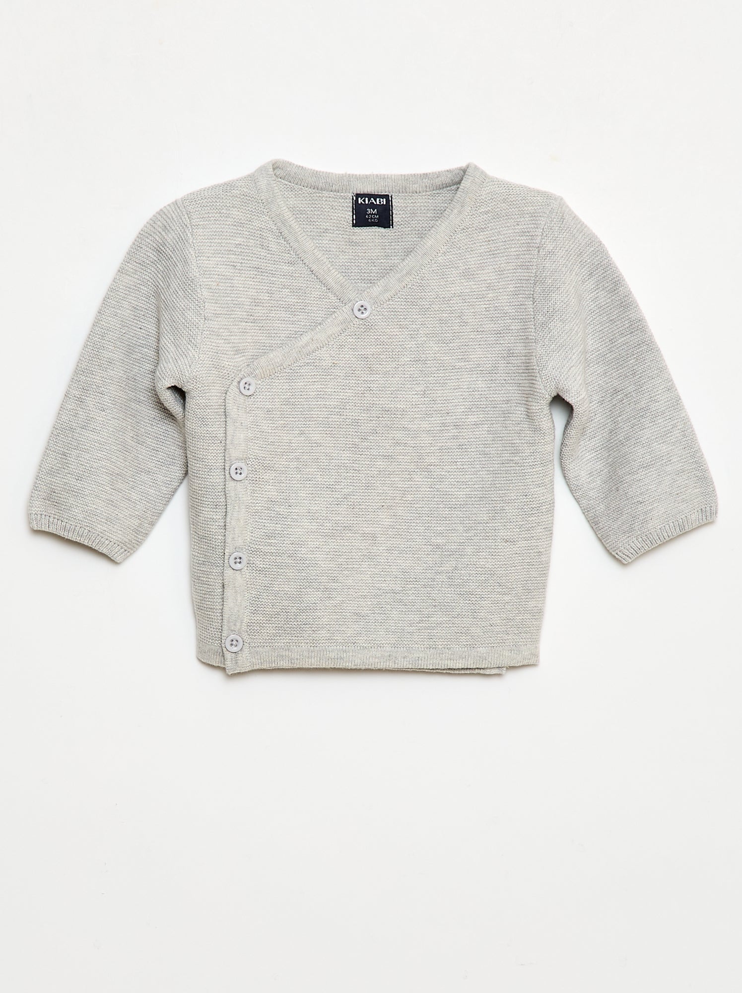 Gilet asymétrique - gris clair