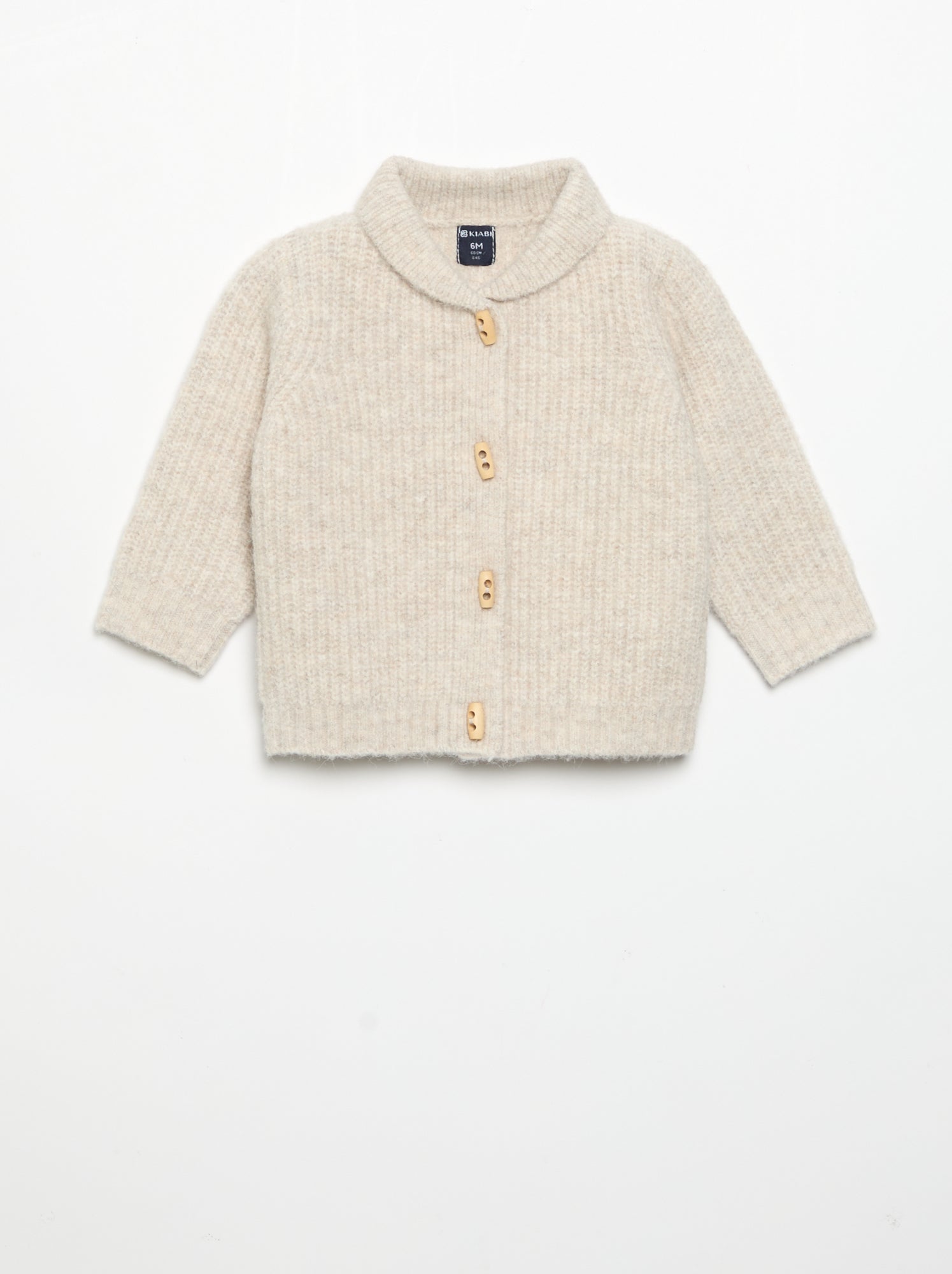 Gilet avec col châle - Beige (GFN01_1)