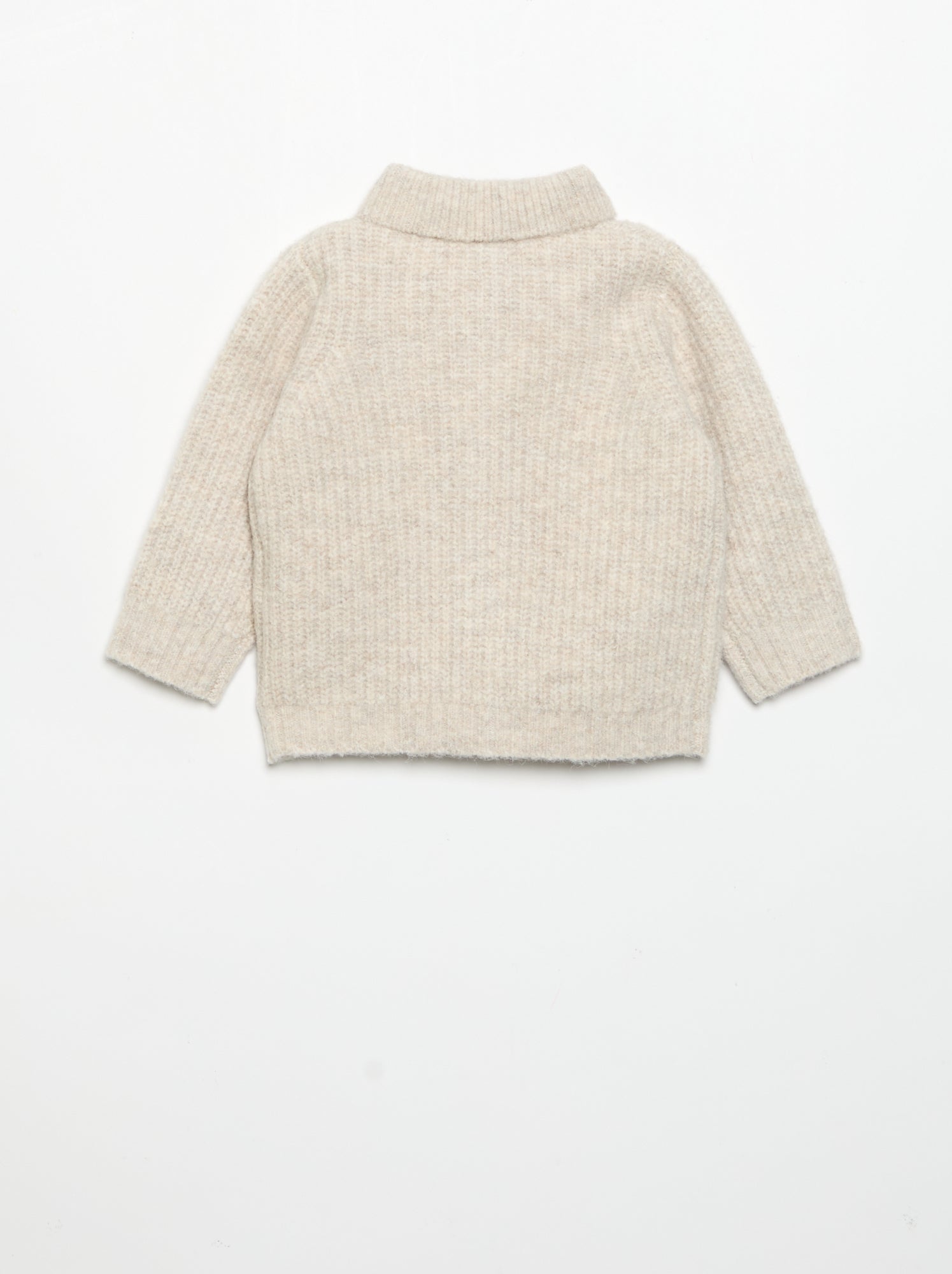 Gilet avec col châle - Beige (GFN01_1)