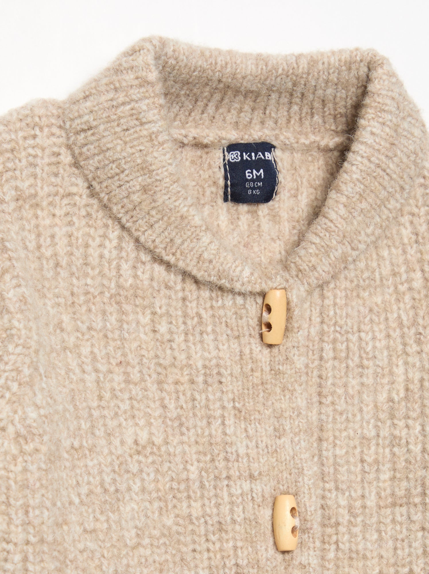 Gilet avec col châle - Beige (GFN01_2)