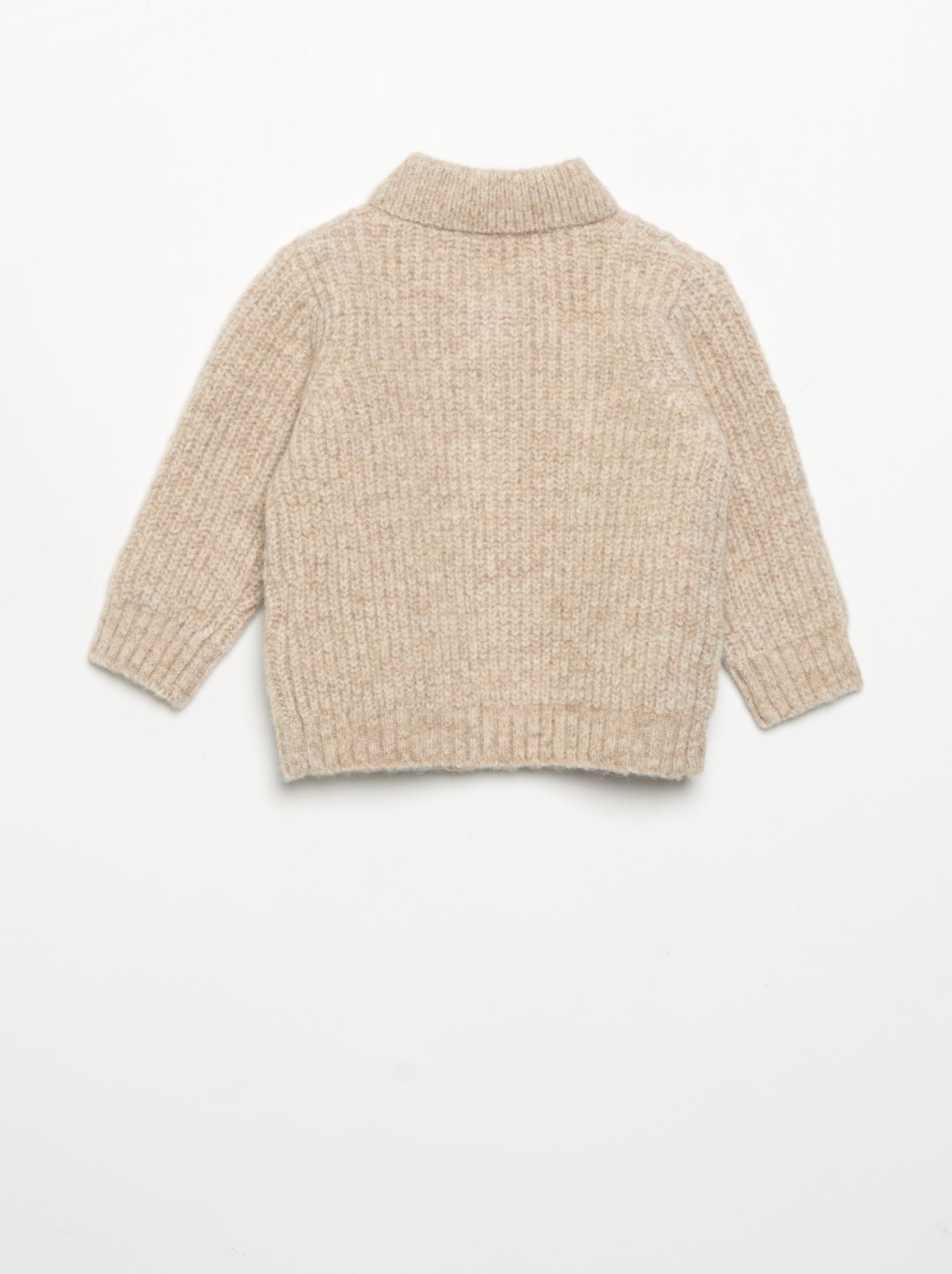 Gilet avec col châle - Beige (GFN01_2)