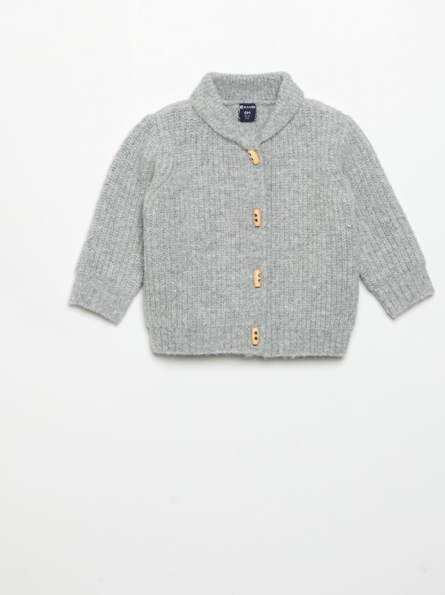 Gilet avec col châle - Gris