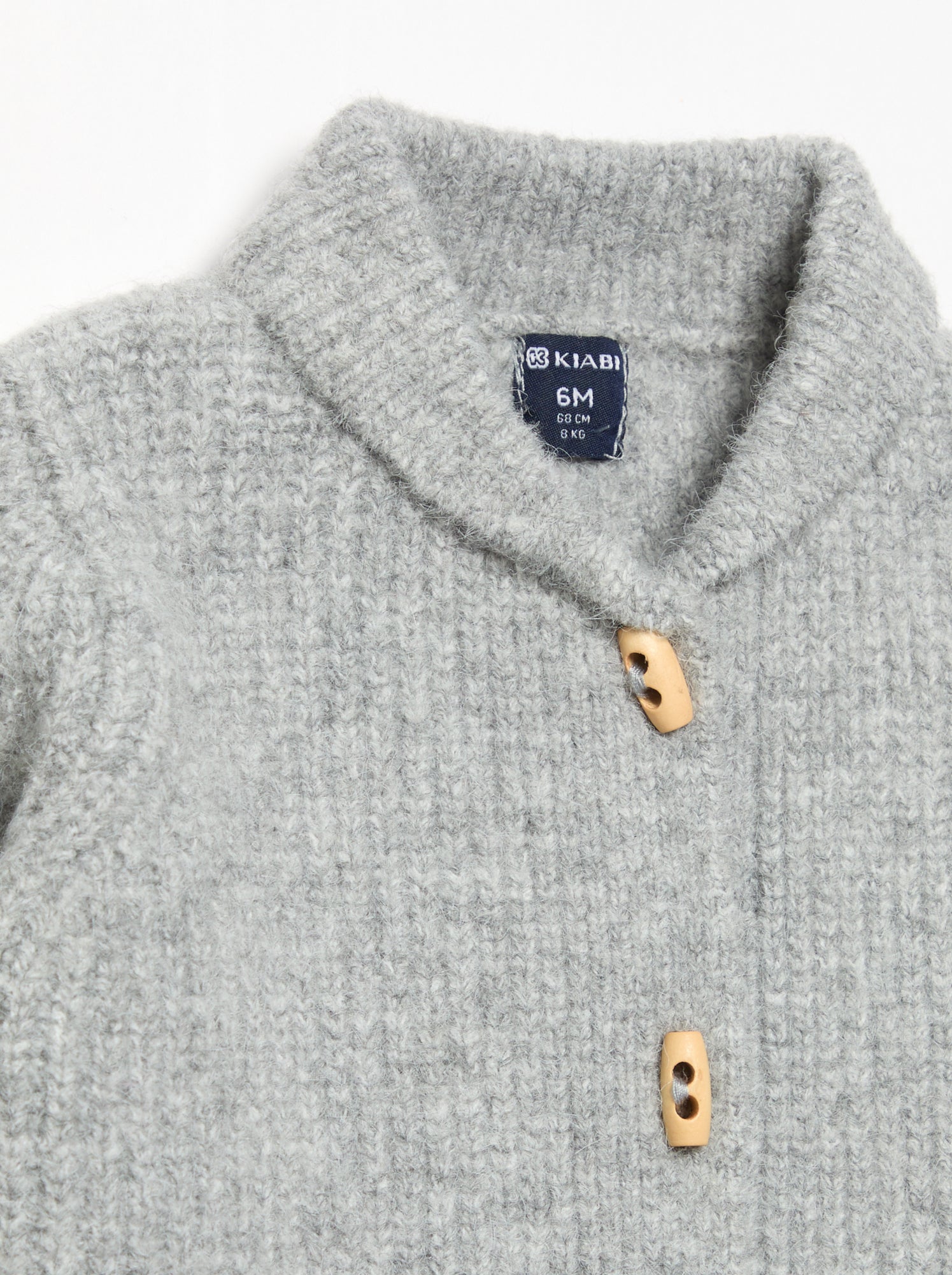 Gilet avec col châle - Gris