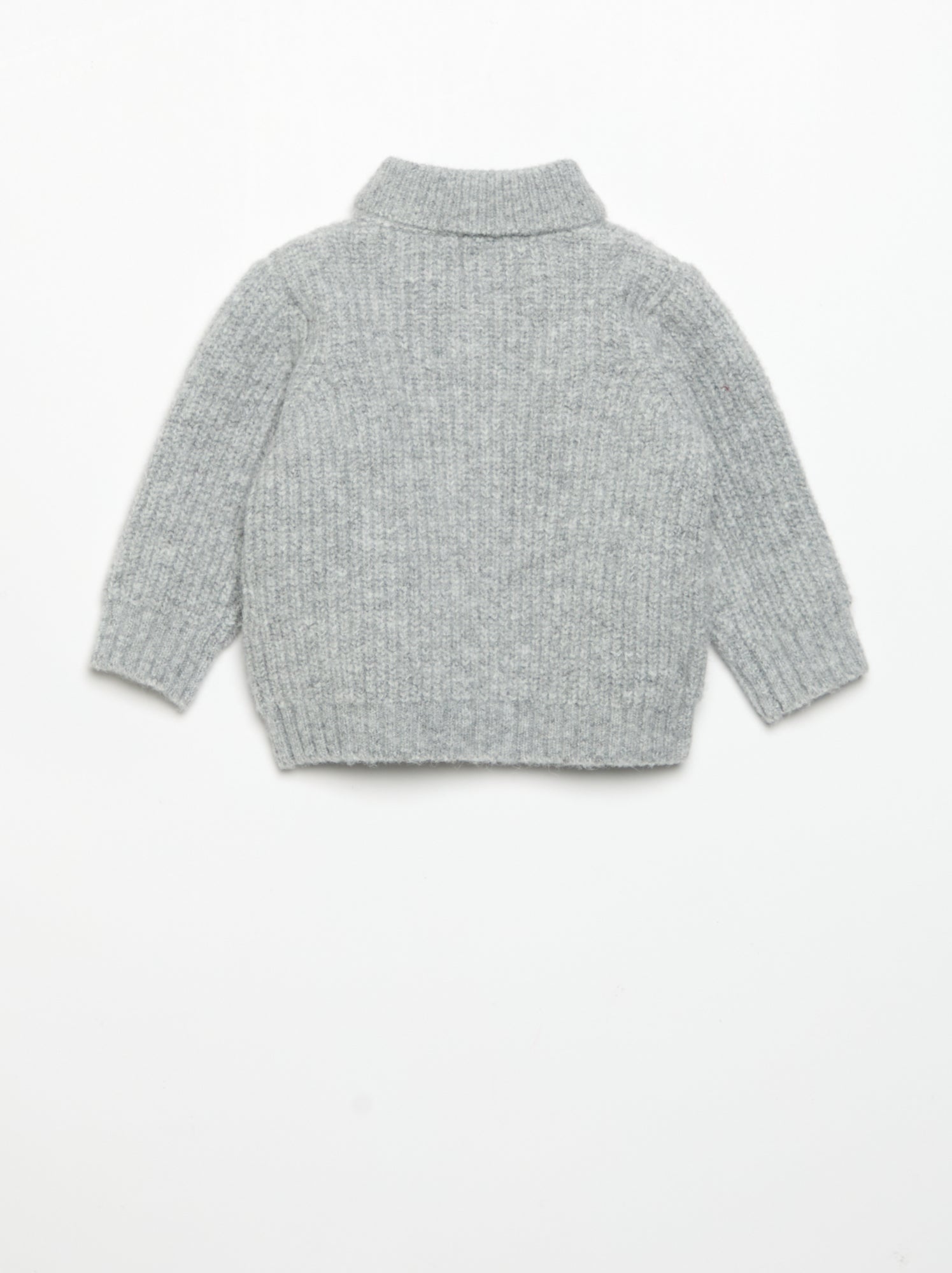 Gilet avec col châle - Gris